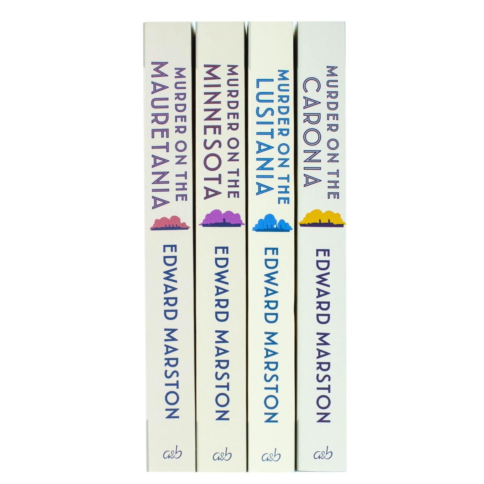 Edward Marston Ocean Liner Mysteries Collection 4 Books Set (Murder on the Lusitania, Murder on the Mauretania, Murder on the Minnesota, Murder on the Caronia)