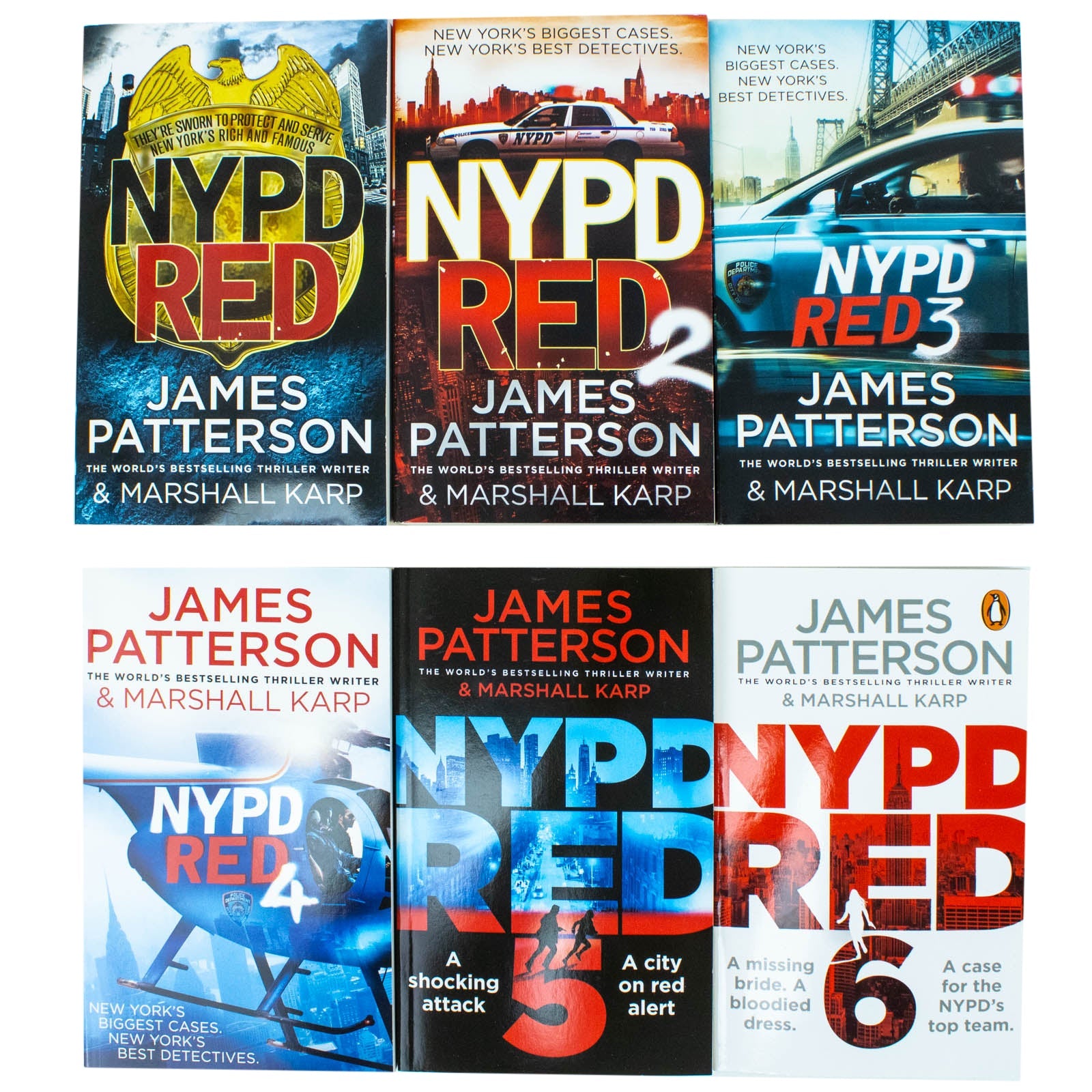 James Patterson NYPD Red Series 1–6 Book Set | Crime Thriller Collection with Detective Fiction, Murder, Suspense, Police Investigation & Drama