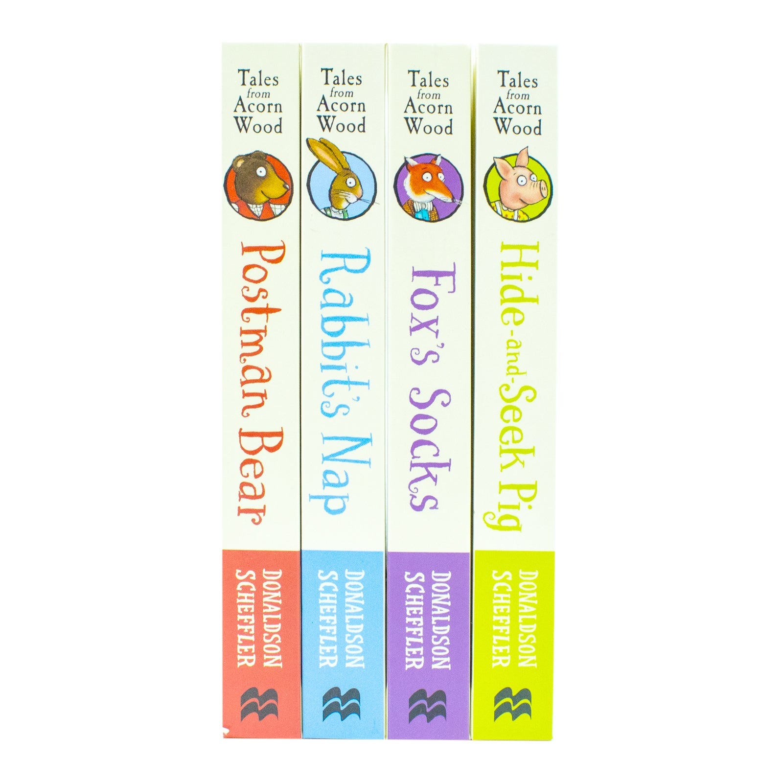 Julia Donaldson Tales From Acorn Wood Series Collection 4 Books Set - (Fox's Socks, Hide-And-Seek Pig, Rabbit's Nap, Postman Bear)