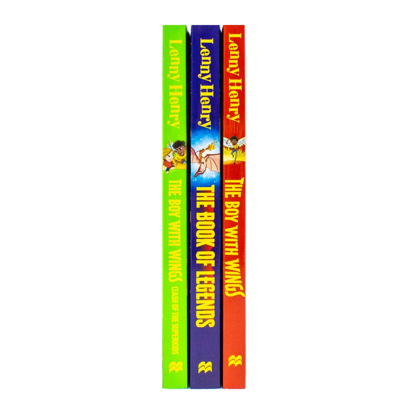 The Boy With Wings Series 3 Books Collection Set By Lenny Henry (The Boy With Wings, The Boy With Wings: Clash of the Superkids & The Book of Legends) Paperback