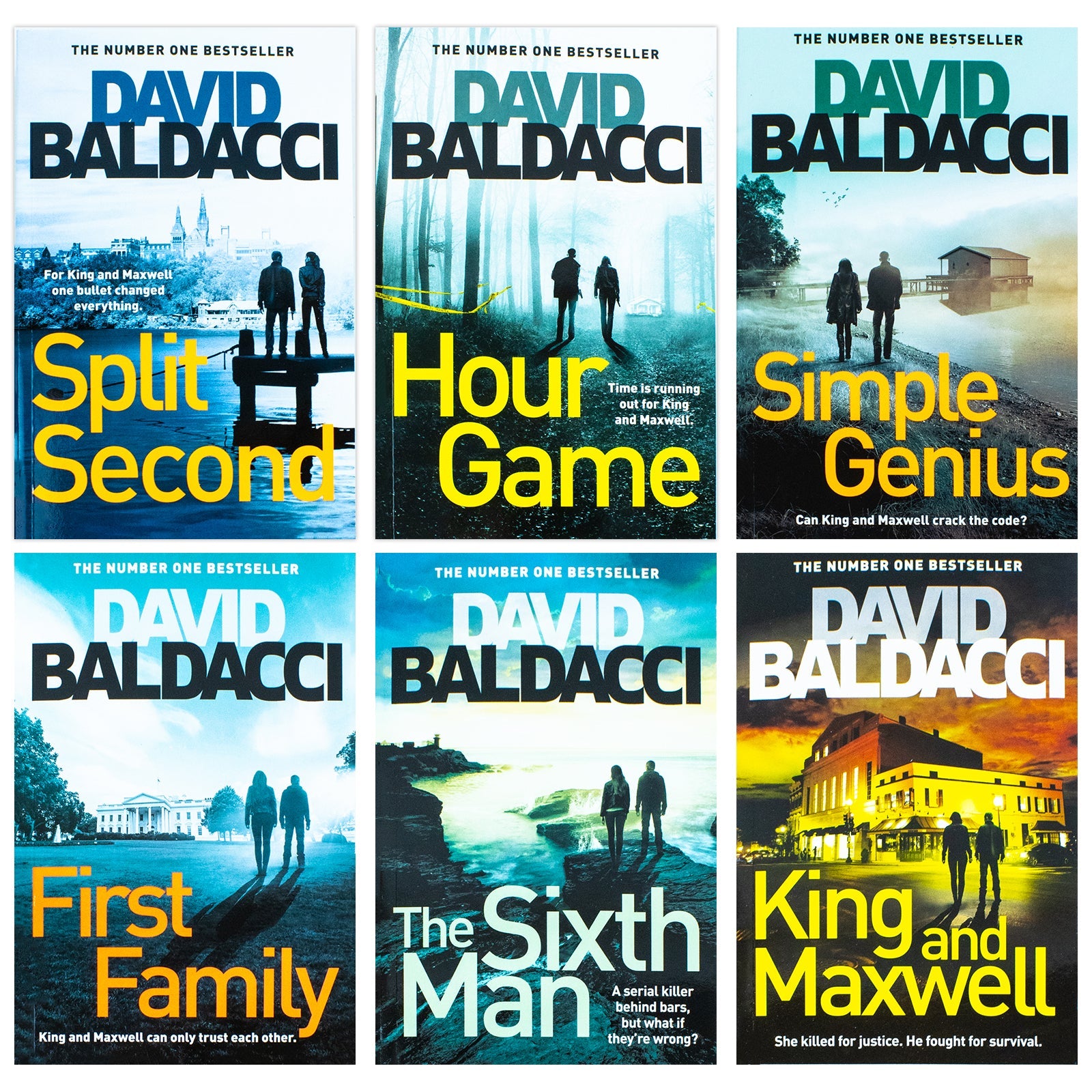 David Baldacci King & Maxwell 6-Book Set | Bestselling Thriller, Mystery & Suspense Series β Action-Packed Detective Fiction Collection for Adults