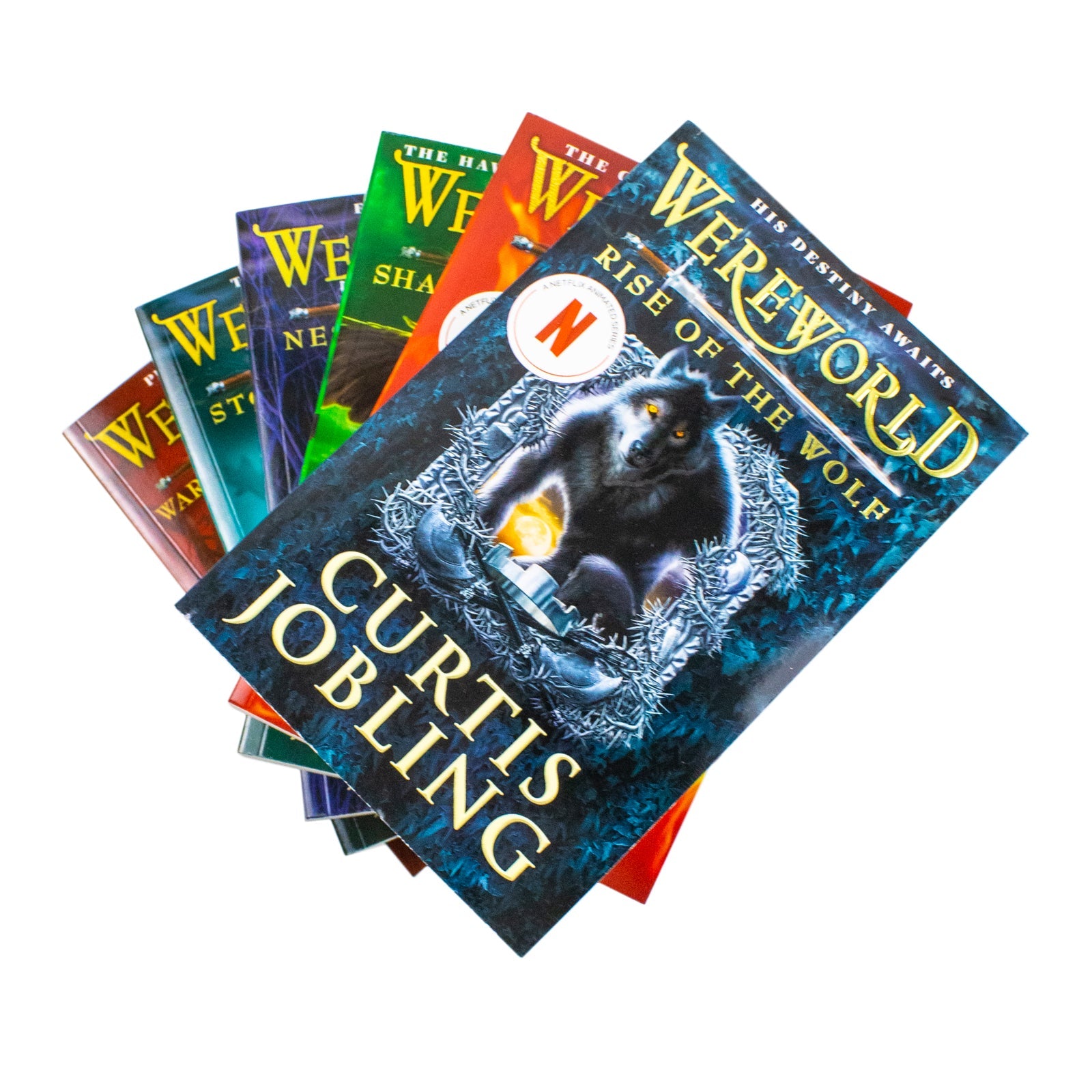 Wereworld Level 1 to 6 Curtis Jobling Collection 6 Books Set (Rise of the Wolf, Rage of Lions, Shadow of the Hawk, Nest of Serpents, Storm of Sharks, War of the Werelords)