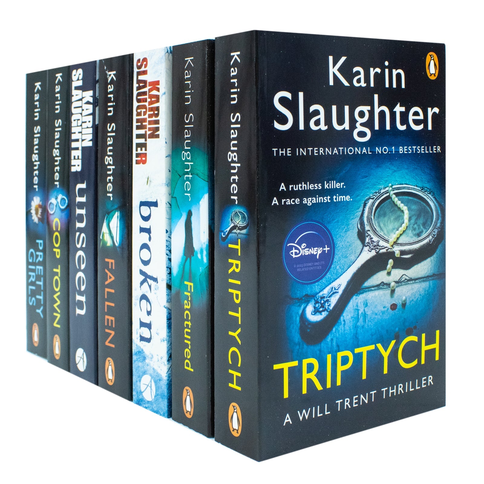 Will Trent Series by Karin Slaughter – 7 Book Collection Set | Gripping Mystery & Thriller Novels: Fallen, Unseen, Broken, Fractured, Triptych & More