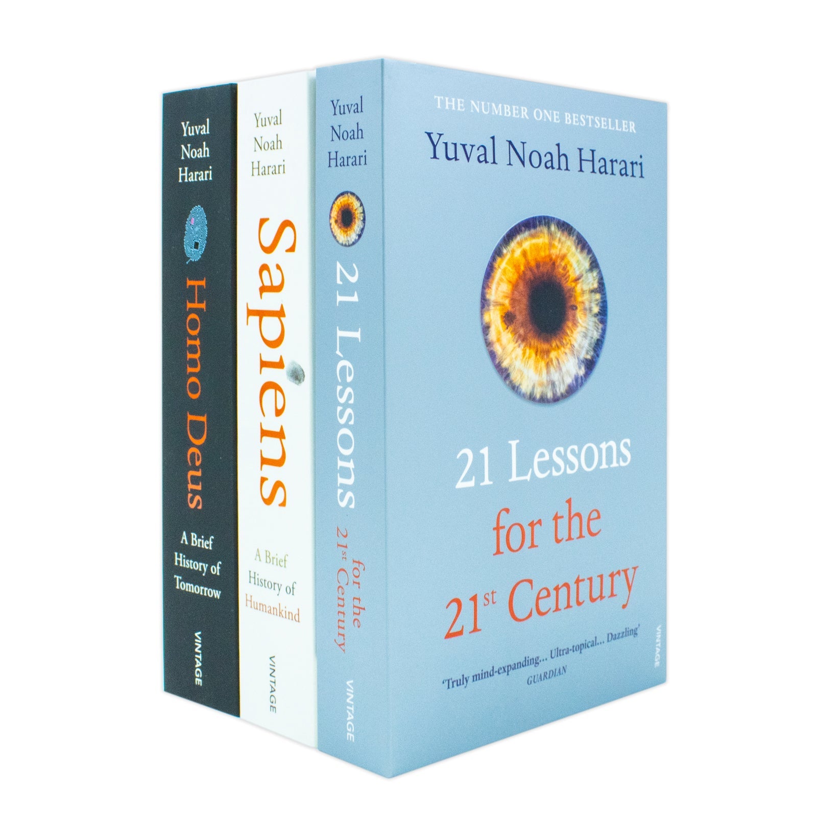 Yuval Noah Harari Collection 3 Books Set - Sapiens, Homo Deus, 21 Lessons - Non-Fiction Bestsellers, History, Philosophy, Humanity, Insight