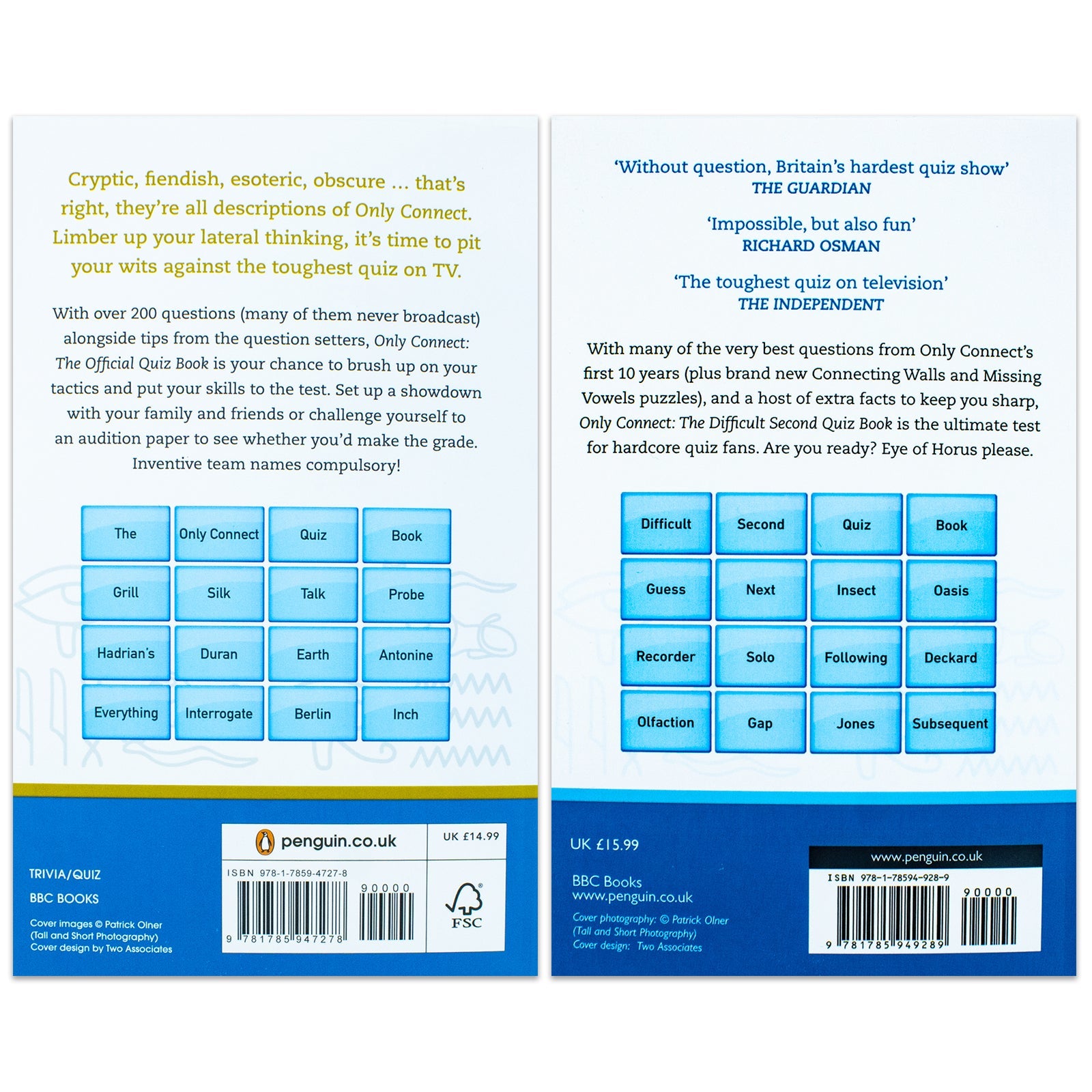 Only Connect 2-Book Collection Set by Jack Waley-Cohen | The Official Quiz Book & The Difficult Second Quiz Book | Fun Trivia, Puzzles & Family Games