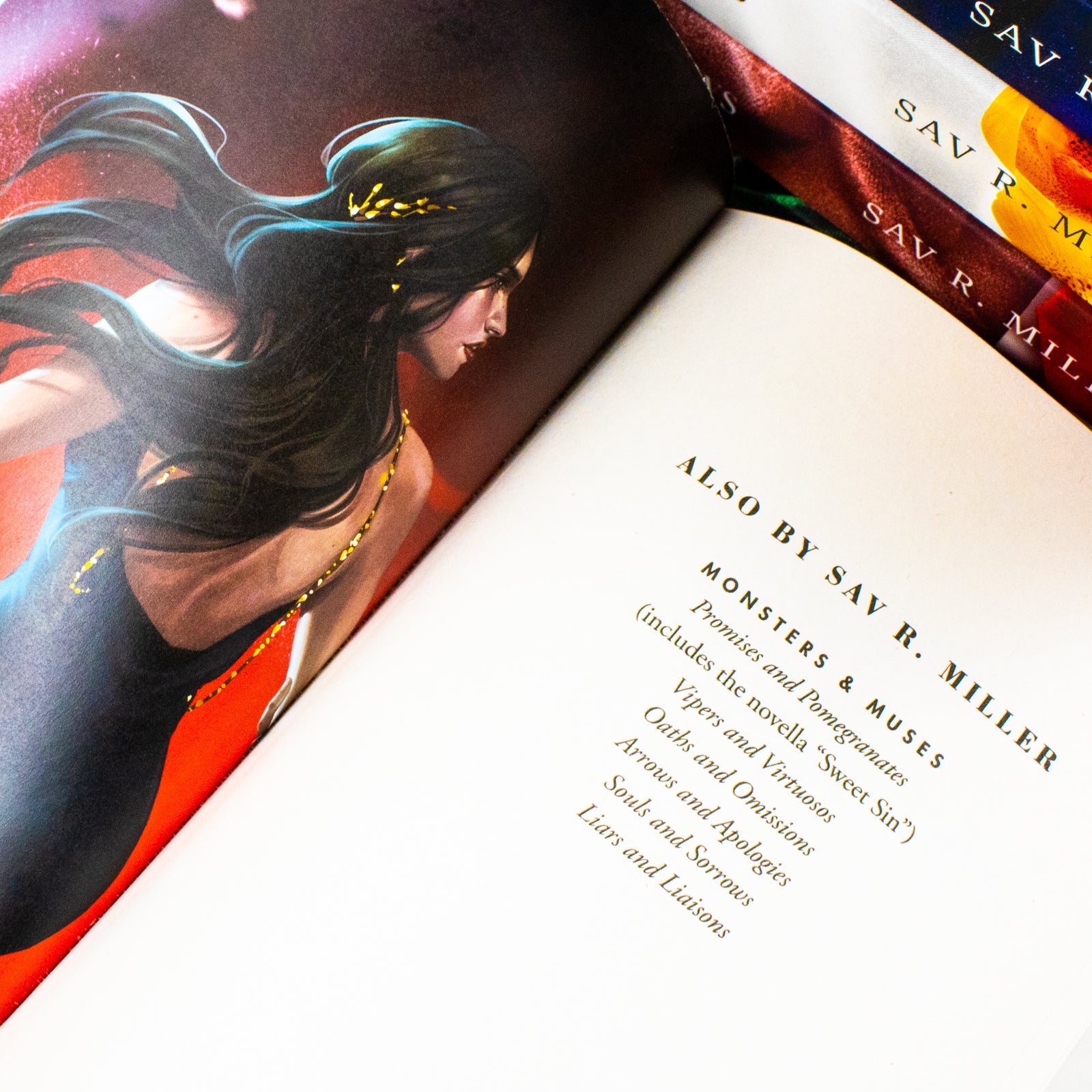 Monsters and Muses Series 6 Books Collection Set By Sav R. Miller (Promises and Pomegranates, Vipers and Virtuosos, Oaths and Omissions, Arrows and Apologies, Souls and Sorrows and Liars and Liaisons)