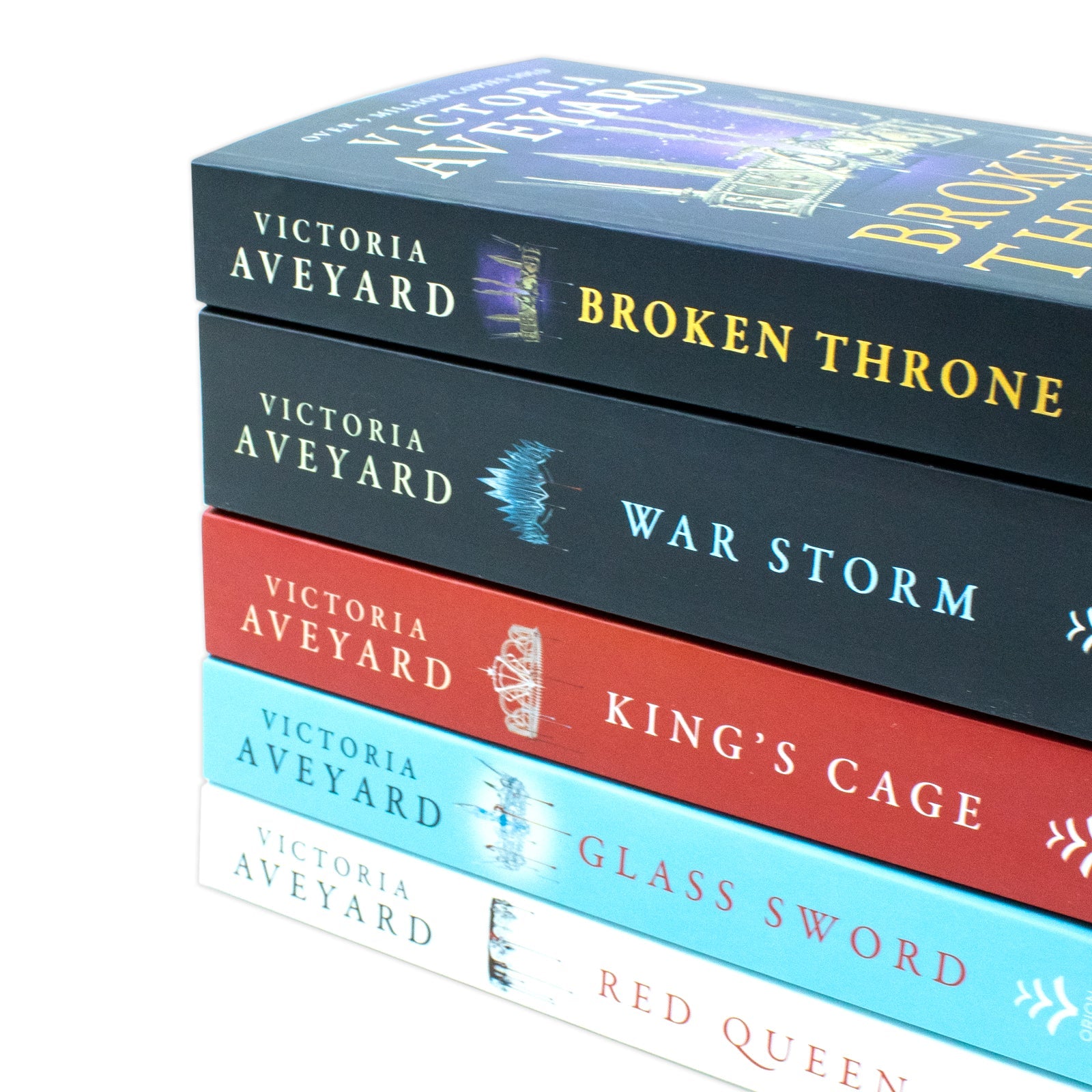 Victoria Aveyard Red Queen Series 5-Book Set | Epic YA Fantasy of Magic, Betrayal, Royals, & Adventure (Red Queen, Glass Sword, King’s Cage & More)