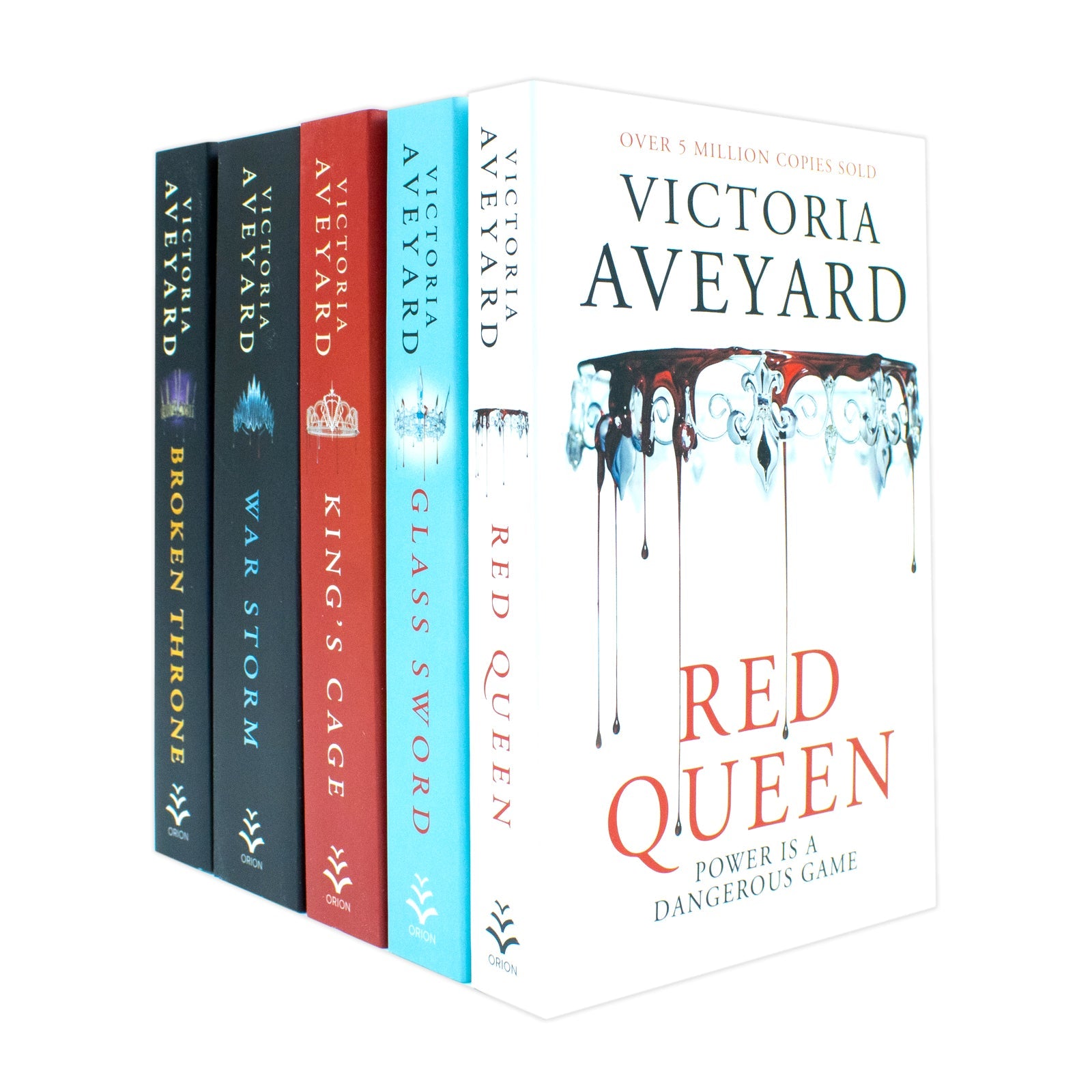 Victoria Aveyard Red Queen Series 5-Book Set | Epic YA Fantasy of Magic, Betrayal, Royals, & Adventure (Red Queen, Glass Sword, King’s Cage & More)