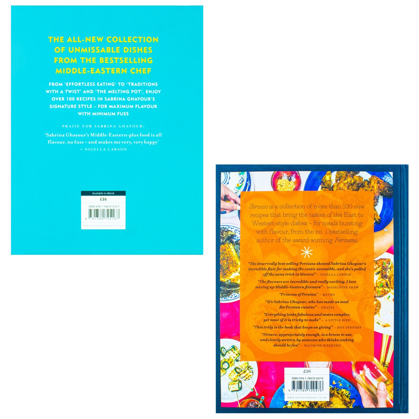 Sirocco Fabulous Flavours from the East & Simply Easy everyday dishes By Sabrina Ghayour 2 Books Collection Set