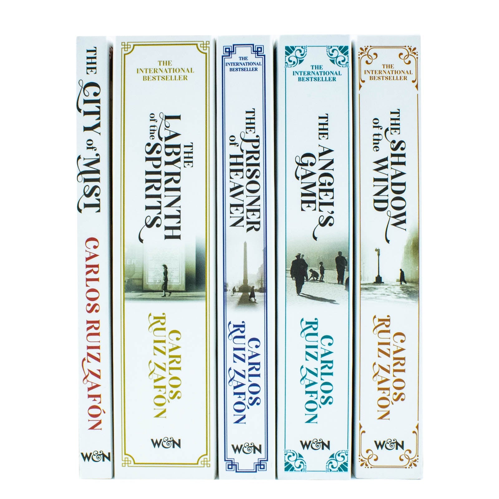 Cemetery of Forgotten Series 5 Book Set by Carlos Ruiz Zafón – Shadow of the Wind & More | Literary Fiction, Mystery, Unique Stories, Spanish Classics