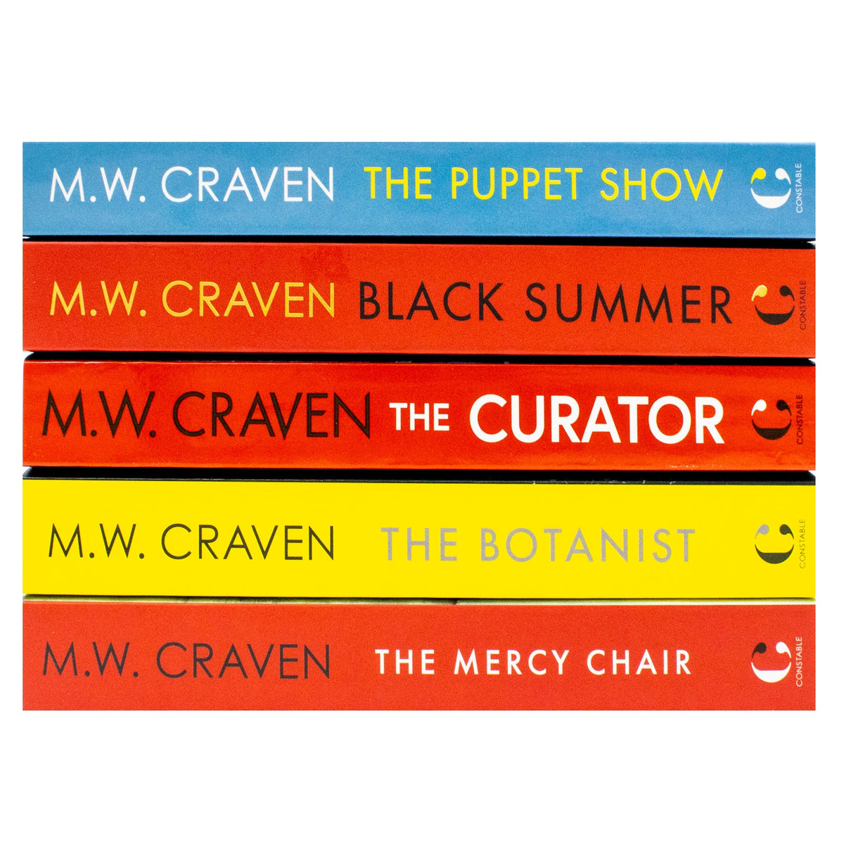 Washington Poe and Avison Fluke Series 5 Books Collection Set By M W Craven - Black Summer, The Puppet Show, The Curator, The Botanist, Dead Ground (Paperback)
