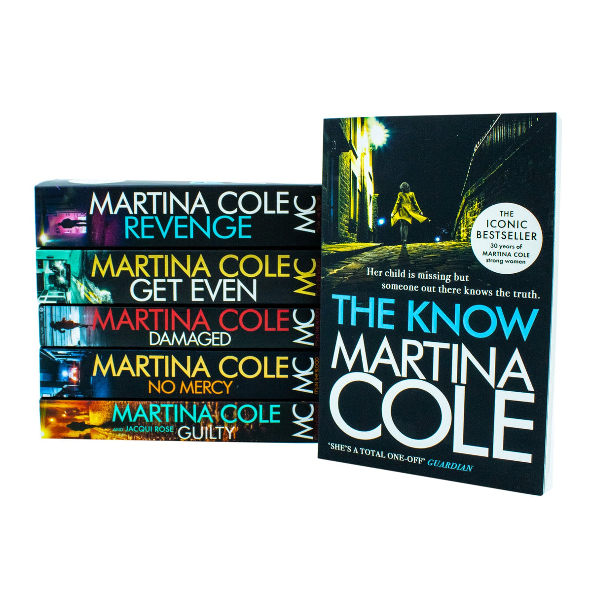 Martina Cole Collection 6 Books Set ( (No Mercy , Guilty, Damaged, Revenge, The know, Get Even)
