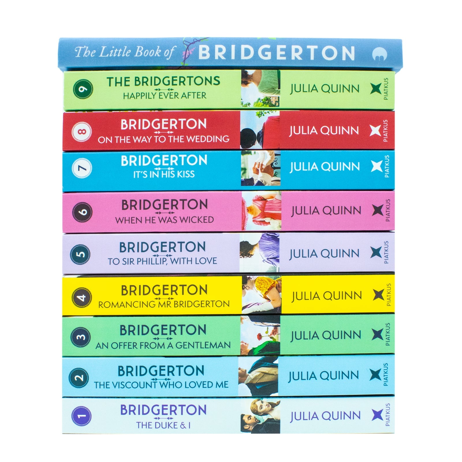 Bridgerton Family Book Series Complete 10 Books Collection Set by Julia Quinn NETFLIX