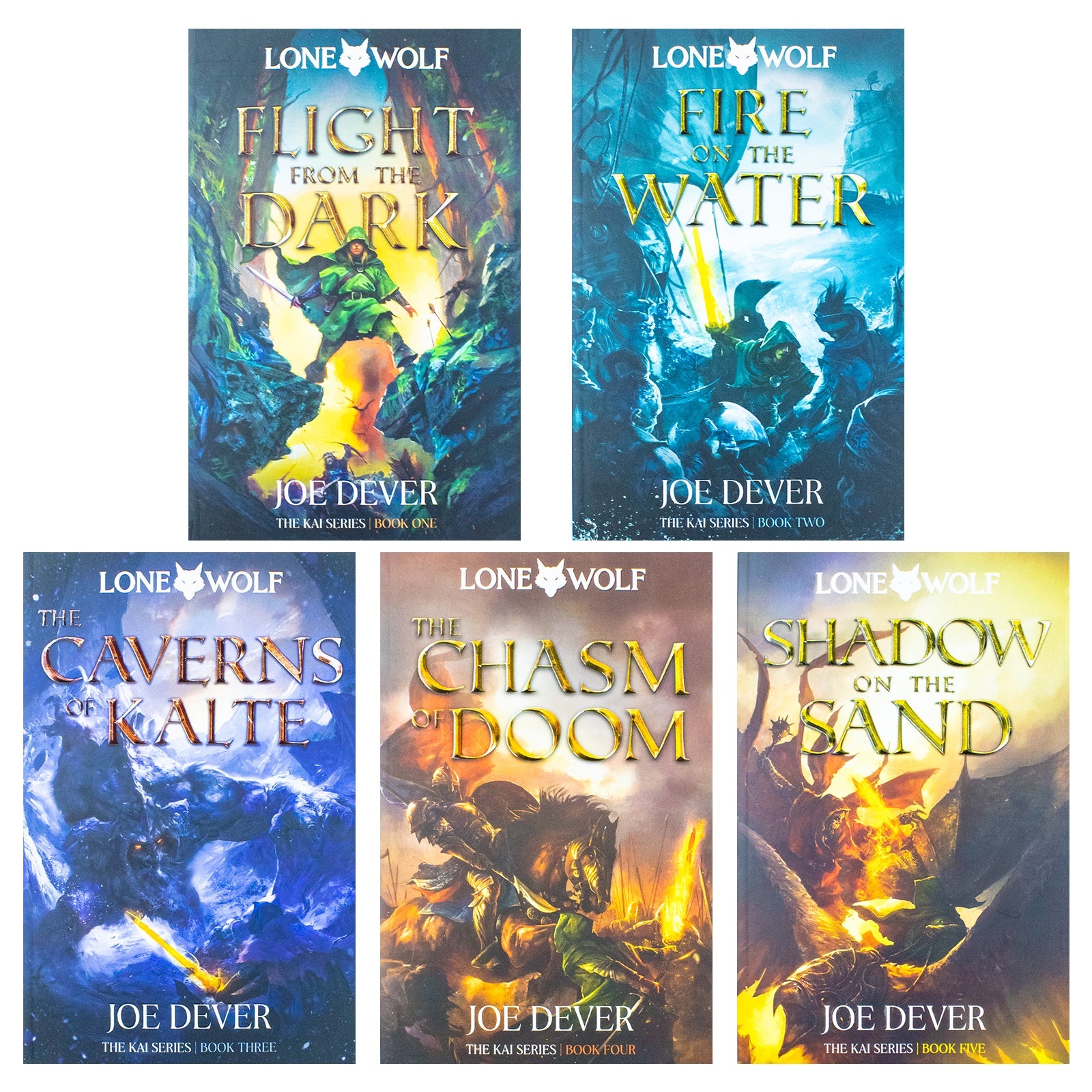 Lone Wolf Series 5 Book Collection by Joe Dever – Epic Fantasy Adventure, Action-Packed Heroic Journey, Immersive Worlds & Must-Read Classic