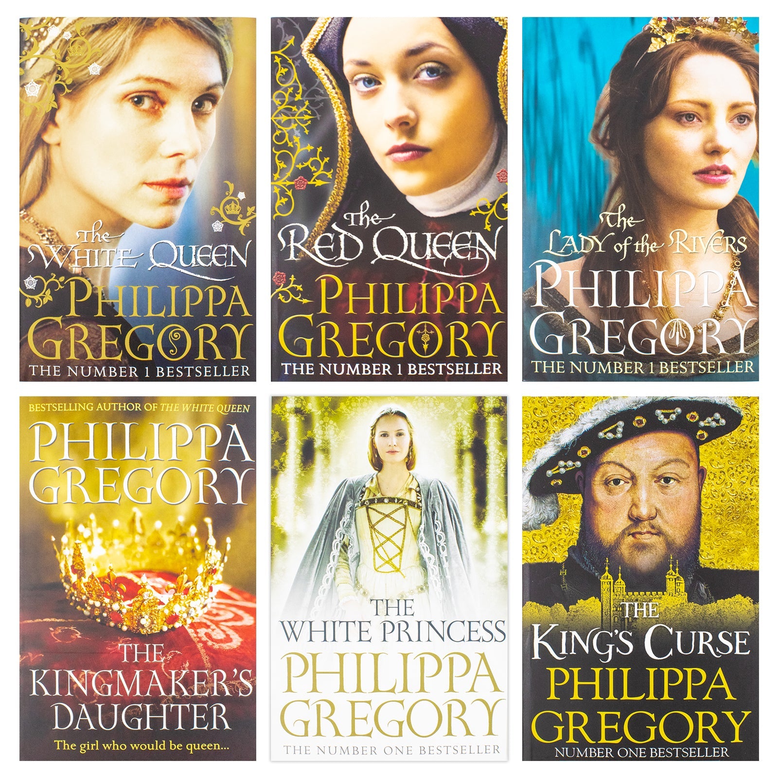 Philippa Gregory Cousins War, Tudor Court and Wildacre Trilogy Collection 15 Books Set (White Queen, Red Queen, Lady of the Rivers, Kingmaker's Daughter, The Virgins Lover, Wideacre, Meridon and More)