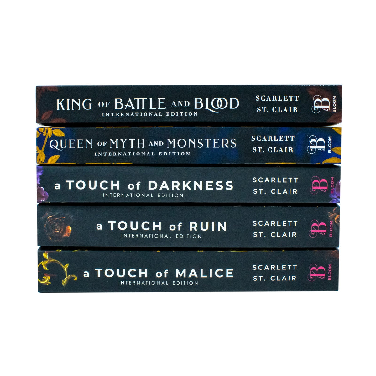 Scarlett St Clair Hades X Persephone & Adrian X Isolde Series Collection 5 Books Set (A Touch of Darkness, A Touch of Ruin, A Touch of Malice, King of Battle and Blood & Queen of Myth and Monsters)