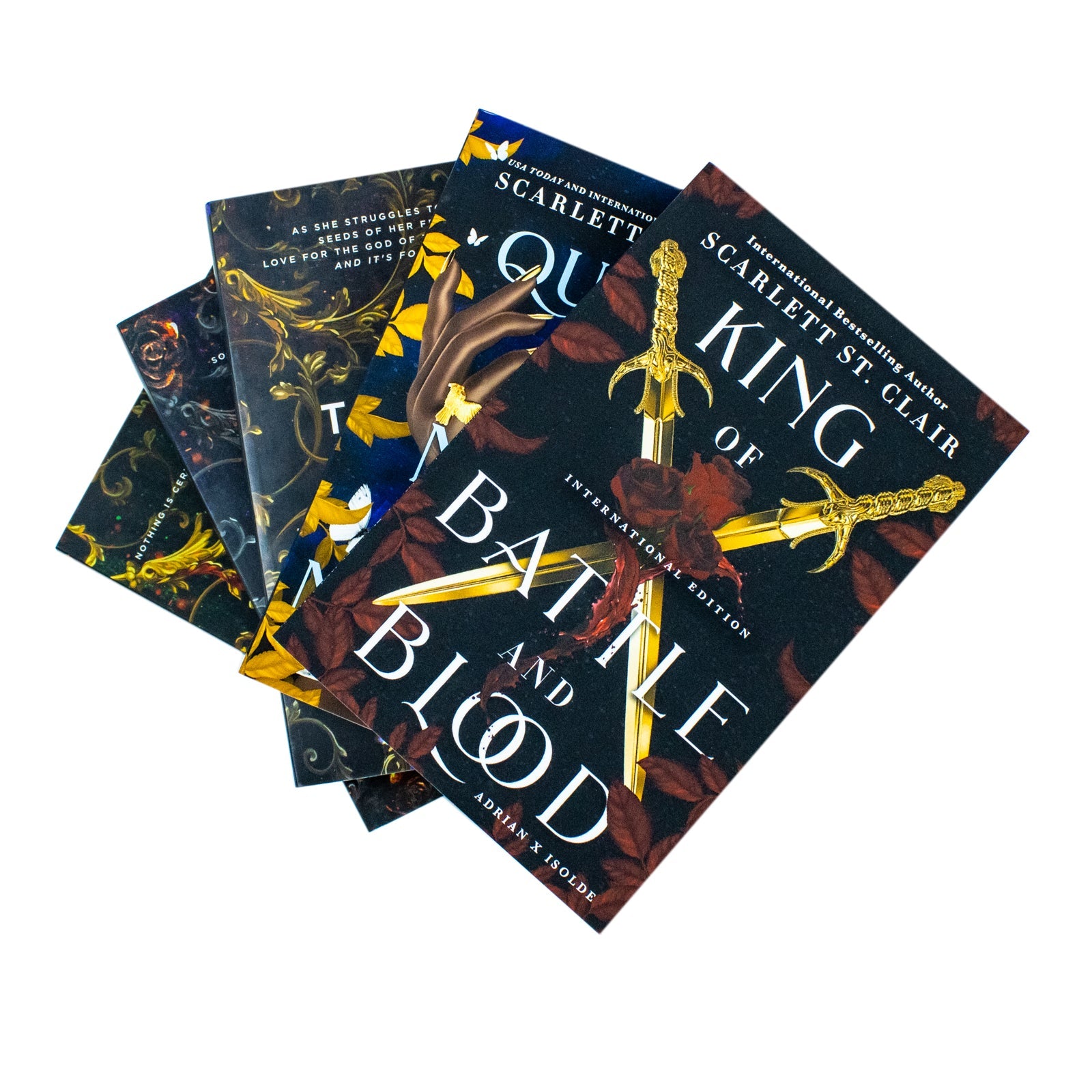 Scarlett St Clair Hades X Persephone & Adrian X Isolde Series Collection 5 Books Set (A Touch of Darkness, A Touch of Ruin, A Touch of Malice, King of Battle and Blood & Queen of Myth and Monsters)