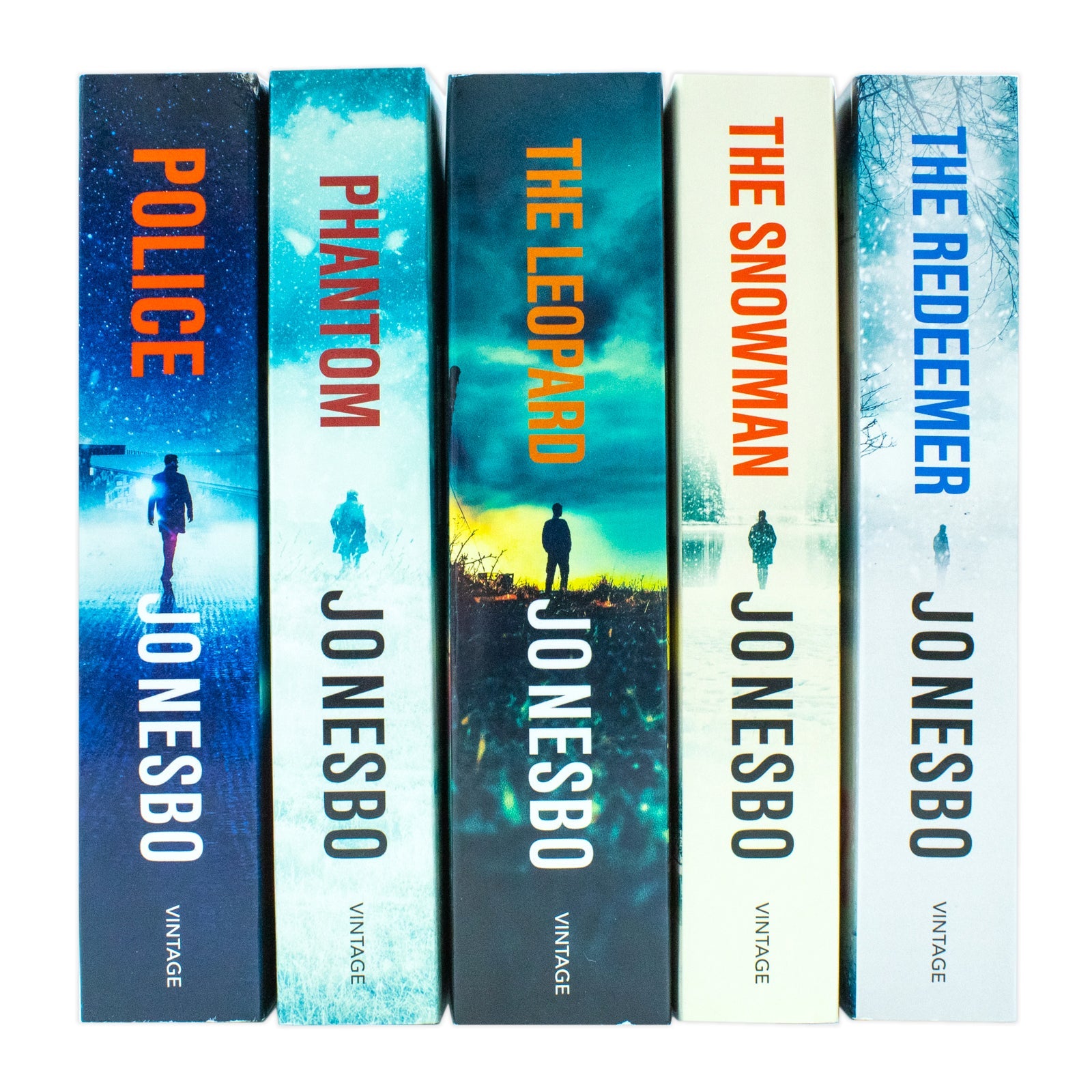 Harry Hole Series 6-10 Collection 5 Books Set By Jo Nesbo (The Redeemer, The Snowman, The Leopard, Phantom and Police)