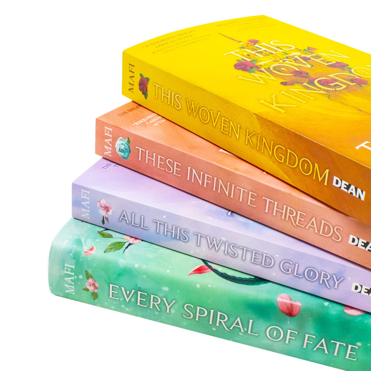 This Woven Kingdom Series 4 Books Collection Set By Tahereh Mafi (This Woven Kingdom, These Infinite Threads, All This Twisted Glory and Every Spiral of Fate)