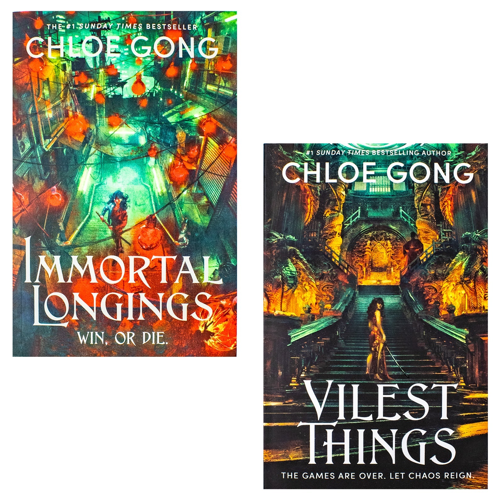 Flesh and False Gods Series 2 Books Collection Set By Chloe Gong (Vilest Things and Immortal Longings) | Paperback