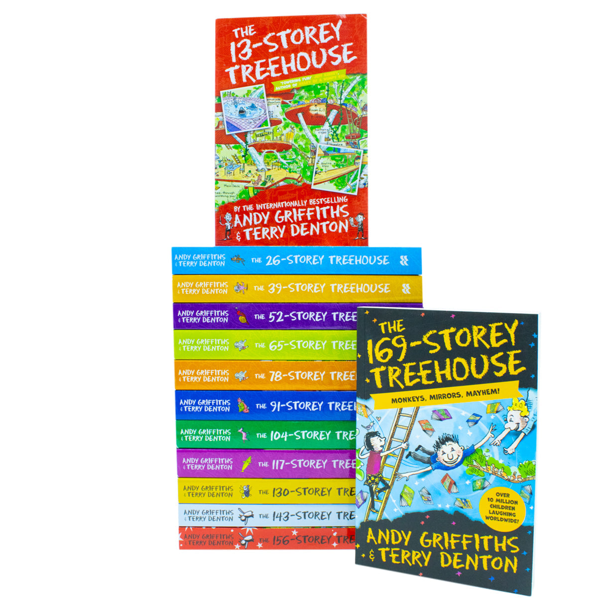 The Treehouse Series 1-13 Books Collection Set by Andy Griffiths & Terry Denton|Fun & Hilarious Children's Adventure| Illustrated Stories for 8+ years