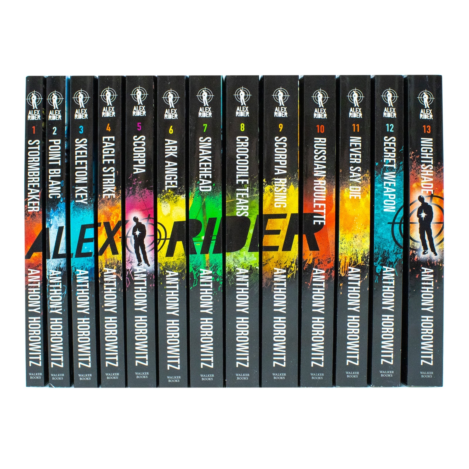 Alex Rider Series 13 Books Collection Set by Anthony Horowitz | Adventure, Thriller, Young Adult Fiction- Stormbreaker, Point Blanc,Skeleton Key& more