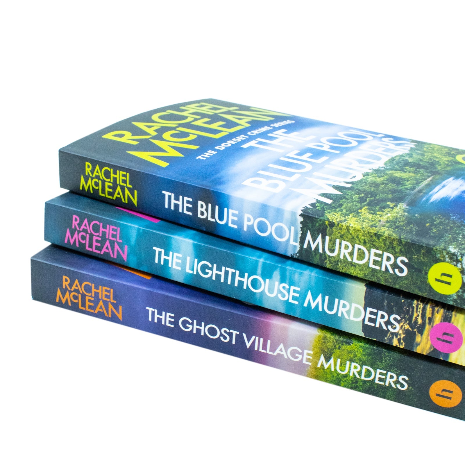 Dorset Crime Series 7-9 Collection 3 Books Set By Rachel McLean (The Blue Pool Murders, The Lighthouse Murders and The Ghost Village Murders)