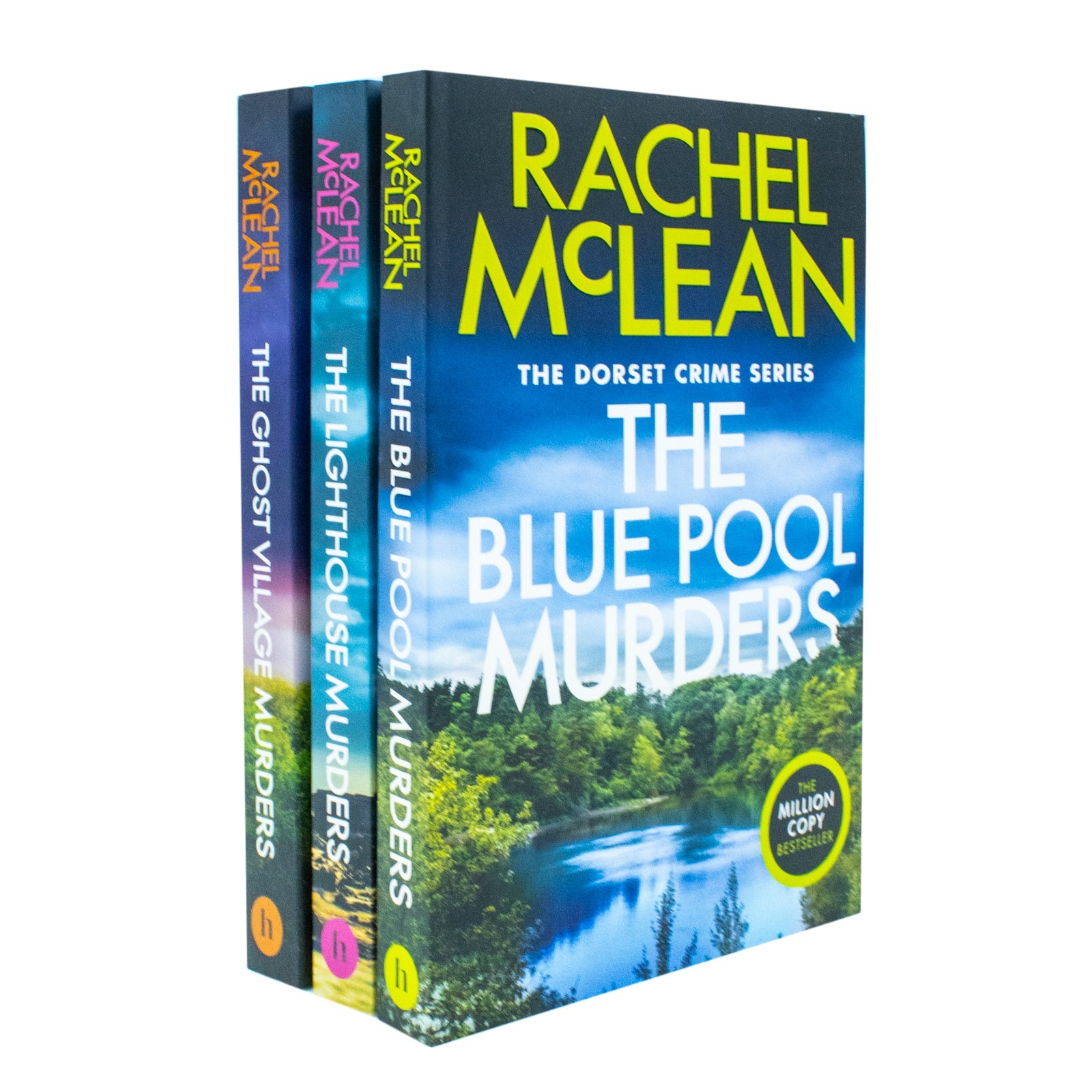 Dorset Crime Series 7-9 Collection 3 Books Set By Rachel McLean (The Blue Pool Murders, The Lighthouse Murders and The Ghost Village Murders)