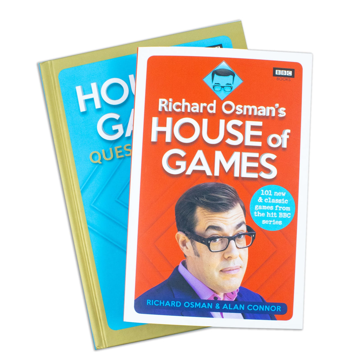 Richard Osman's House of Games & Question Smash by Richard Osman, Alan Connor – 2 Book Collection Set | Fun Trivia, Puzzle, BBC Books