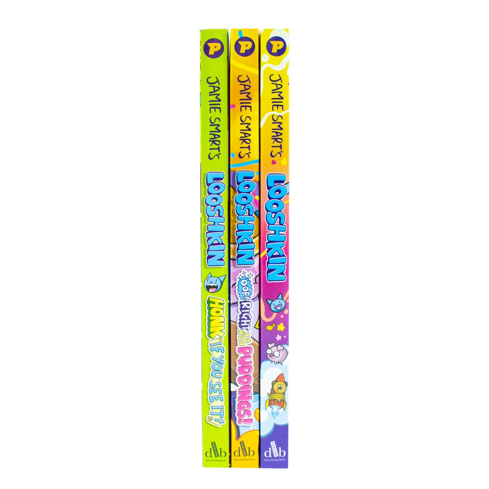 Jamie Smart's Looshkin Series: 3 Books Collection Set - Honk If You See It!, Oof! Right in the Puddings!, Maddest Cat in the World paperback Age 6+