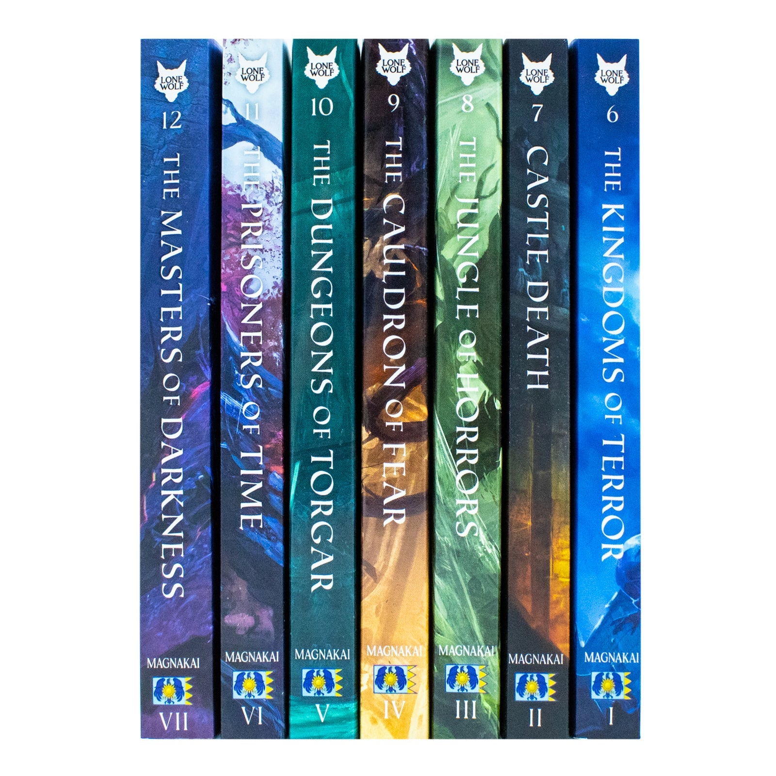 Lone Wolf Series Books 6-12 Collection by Joe Dever | Fantasy Adventure Book Set: Kingdoms of Terror, Castle Death, Jungle of Horrors & More