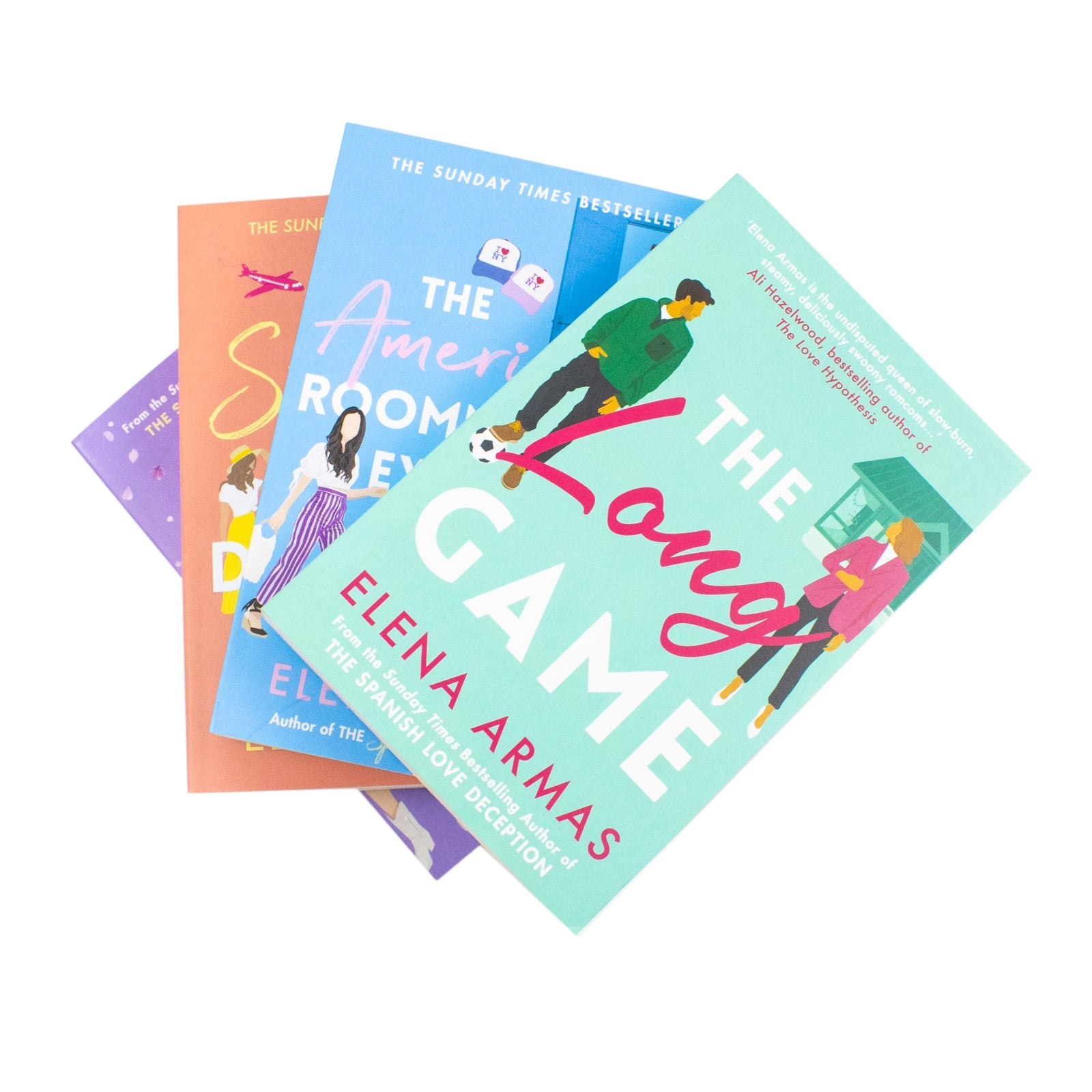 Elena Armas Collection 4 Books Set (The American Roommate Experiment, The Fiance Dilemma, The Spanish Love Deception and The Long Game) | Paperback
