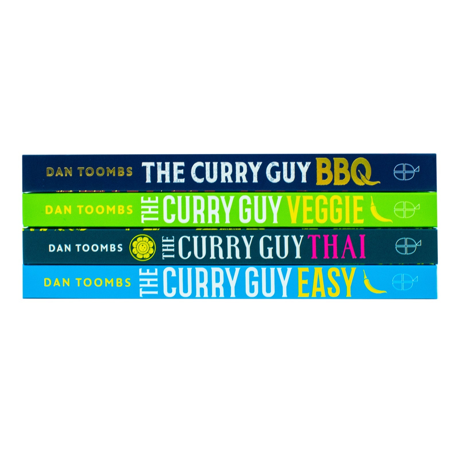The Curry Guy Collection 4 Books Set By Dan Toombs (Curry Guy Thai, The Curry Guy Easy, Curry Guy BBQ, The Curry Guy Veggie)