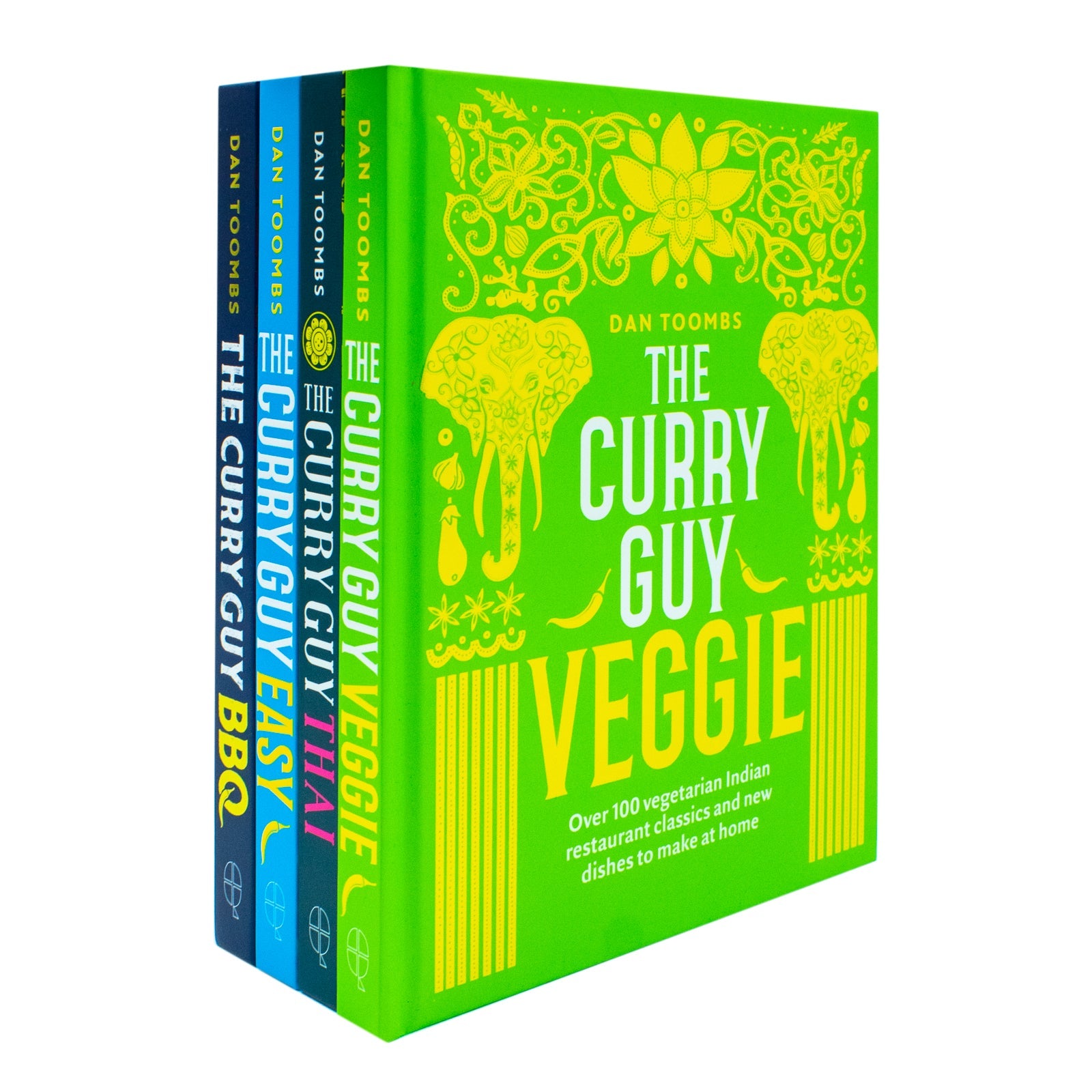 The Curry Guy Collection 4 Books Set By Dan Toombs (Curry Guy Thai, The Curry Guy Easy, Curry Guy BBQ, The Curry Guy Veggie)