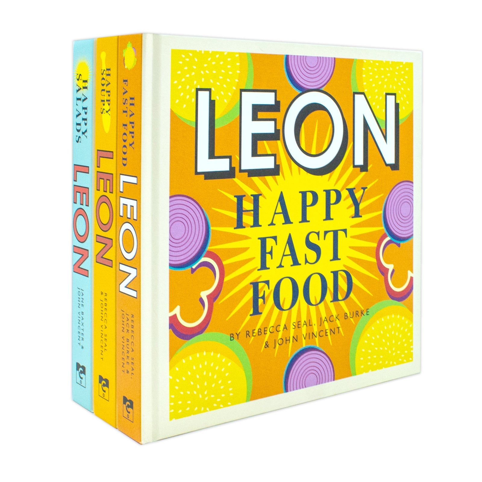 Happy Leons Collection 3 Books Set (Leon Happy Soups, Leon Happy Fast Food & Leon Happy Salads)