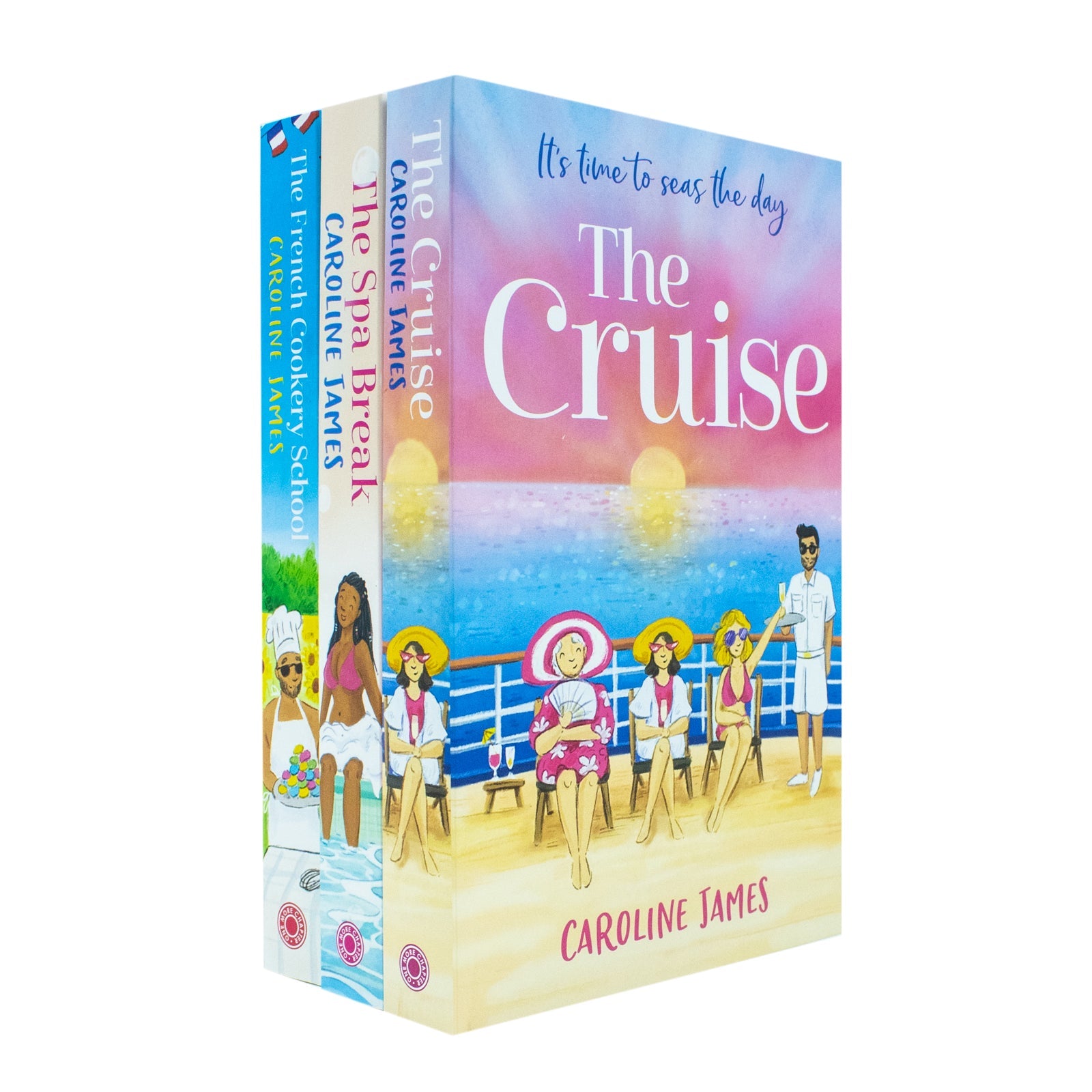 Caroline James Collection – 3 Book Set (The French Cookery School, The Cruise, The Spa Break) | Fiction, Travel, Food, Leisure & Lifestyle Reading
