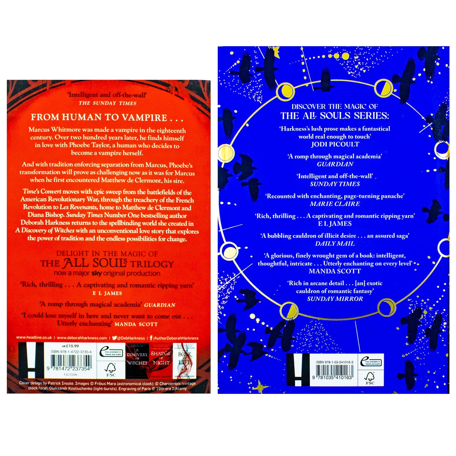 All Souls Series 2 Books Collection Set By Deborah Harkness (Time's Convert and The Black Bird Oracle)