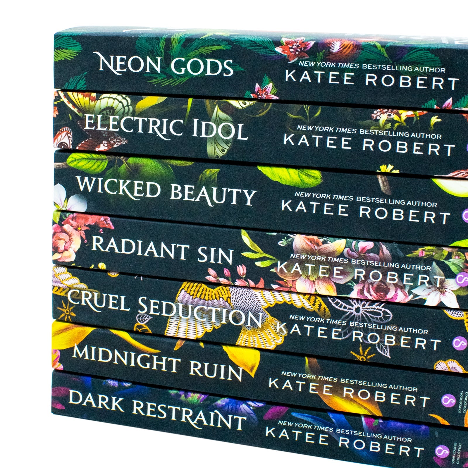 Dark Olympus Series 7 Books Collection Set by Katee Robert, Explore Neon Gods, Electric Idol, Wicked Beauty & More in this Exciting Fantasy Romance Series