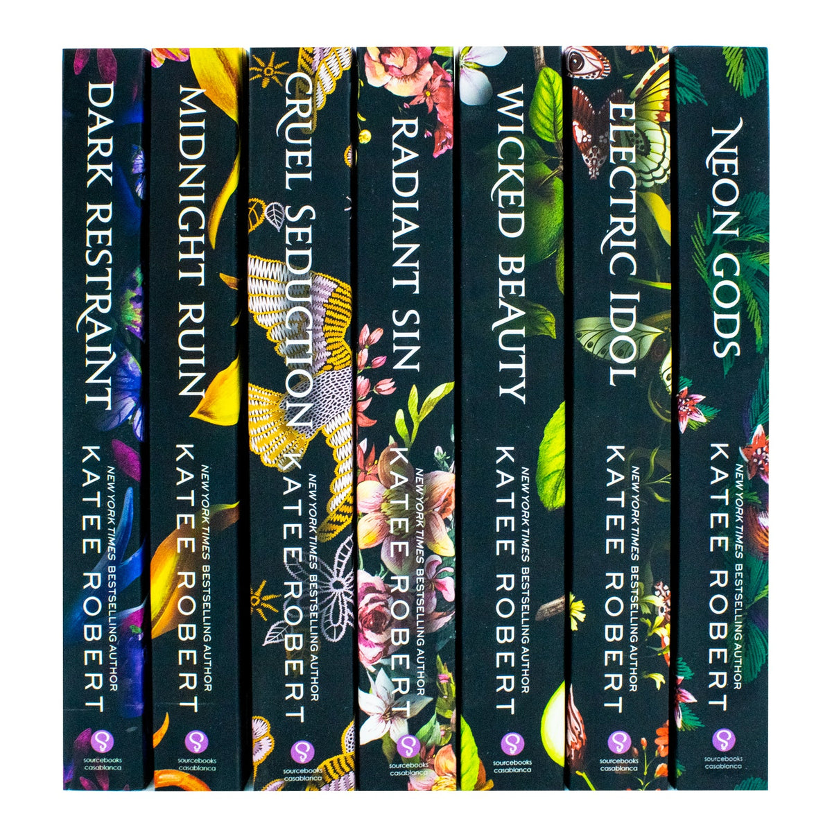 Dark Olympus Series 7 Books Collection Set by Katee Robert, Explore Neon Gods, Electric Idol, Wicked Beauty & More in this Exciting Fantasy Romance Series
