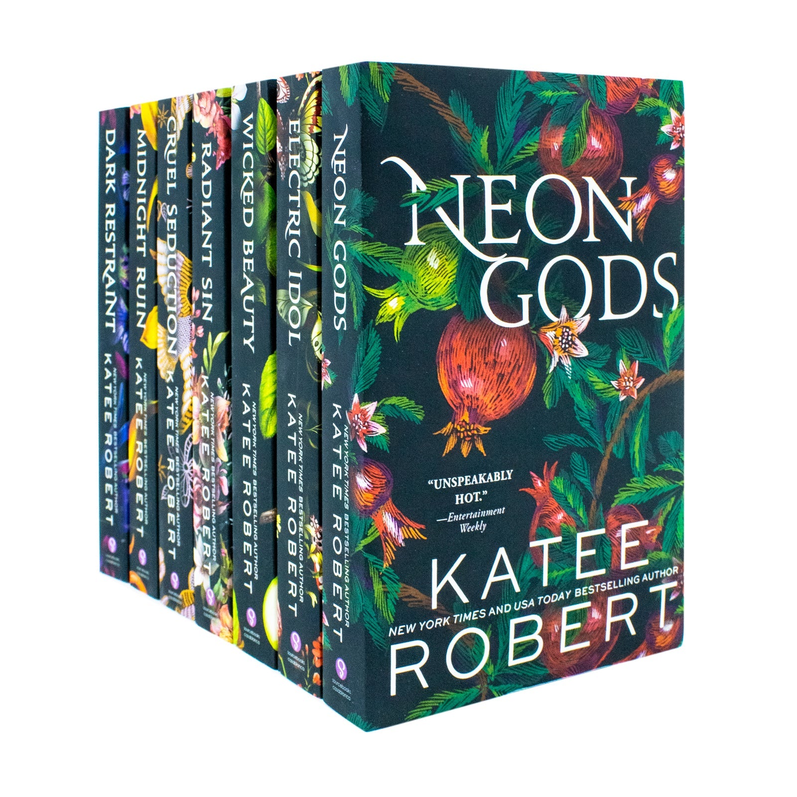 Dark Olympus Series 7 Books Collection Set by Katee Robert, Explore Neon Gods, Electric Idol, Wicked Beauty & More in this Exciting Fantasy Romance Series
