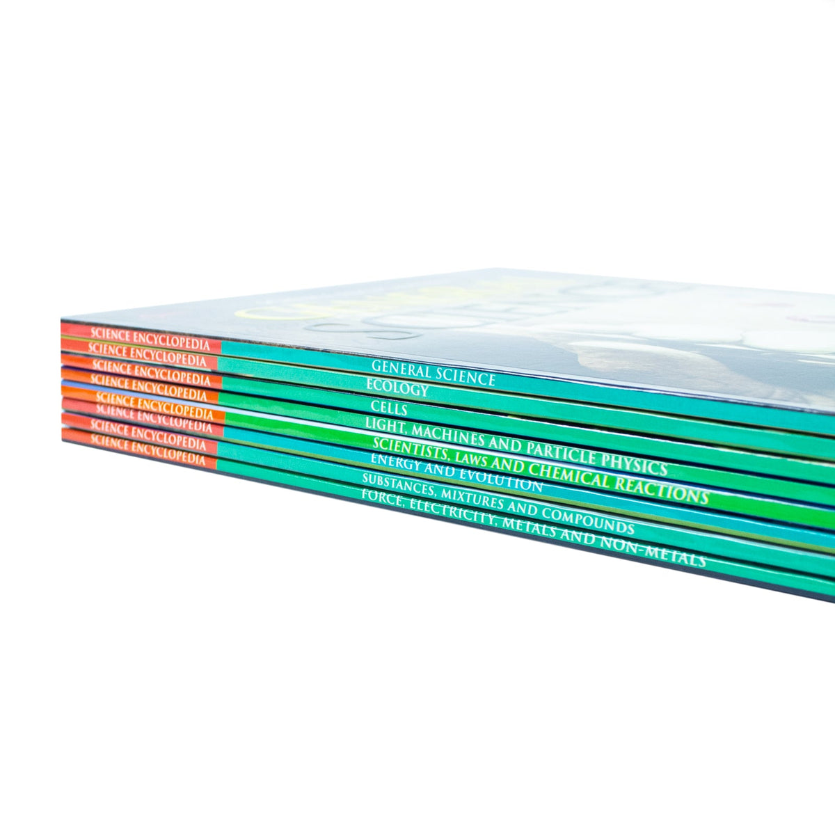 Encyclopedia Of Science 8 Books Collection Set ( Cells, Ecology, Light, Machines and Particle Physics & More!)