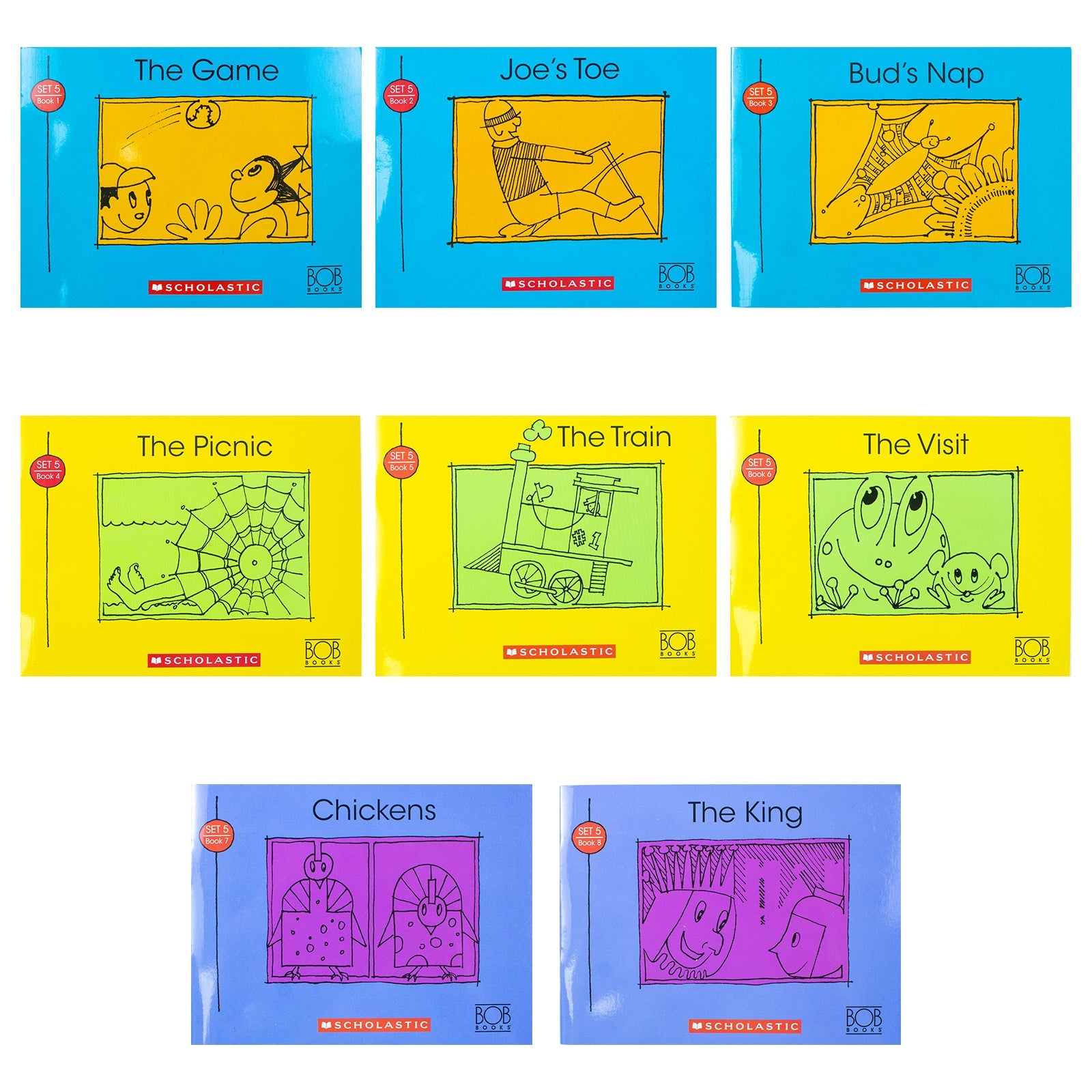 Bob Books Set 5: Long Vowels (Stage 3: Developing Readers) | 8-Book Set for Kids | Phonics, Literacy, Early Reading Skills, Fun & Educational Stories