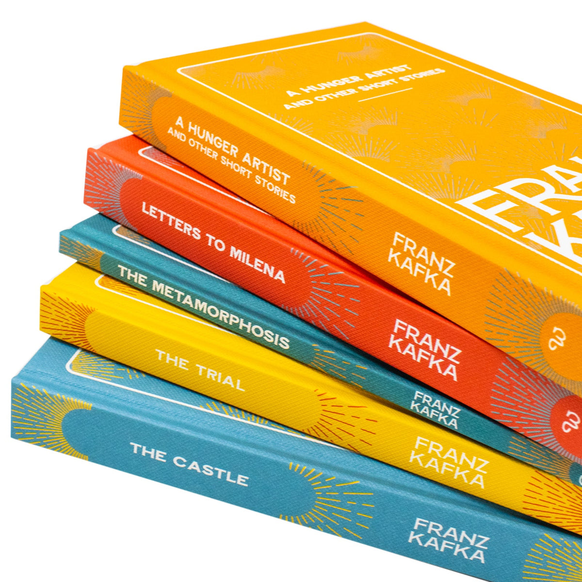 Franz Kafka Selected Works 5 Book Hardcover Box Set | The Trial, The Castle, The Metamorphosis & More | Classic Literature