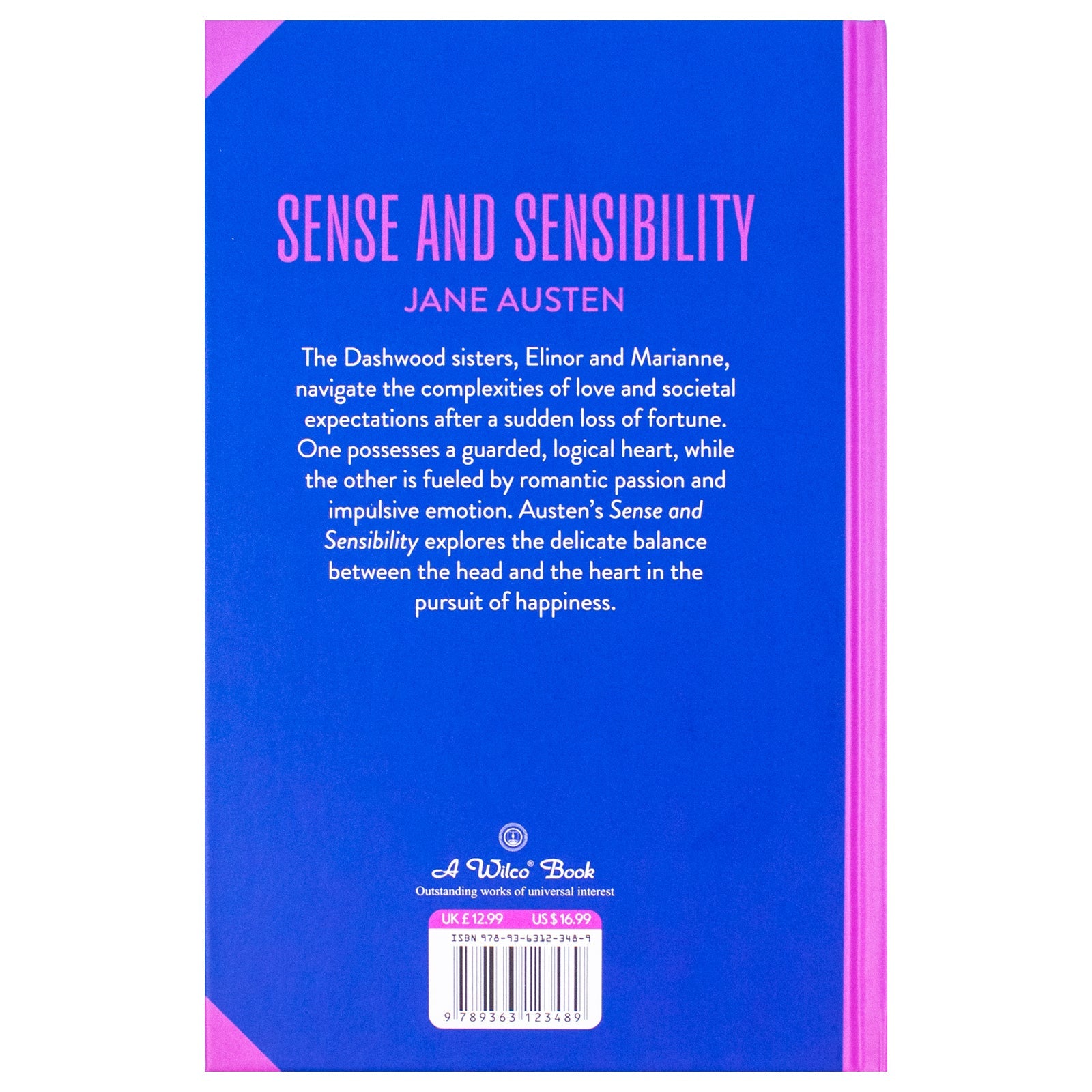 Sense And Sensibility Book By Jane Austen | Classics Sprayed Edge Deluxe Hardcover Edition