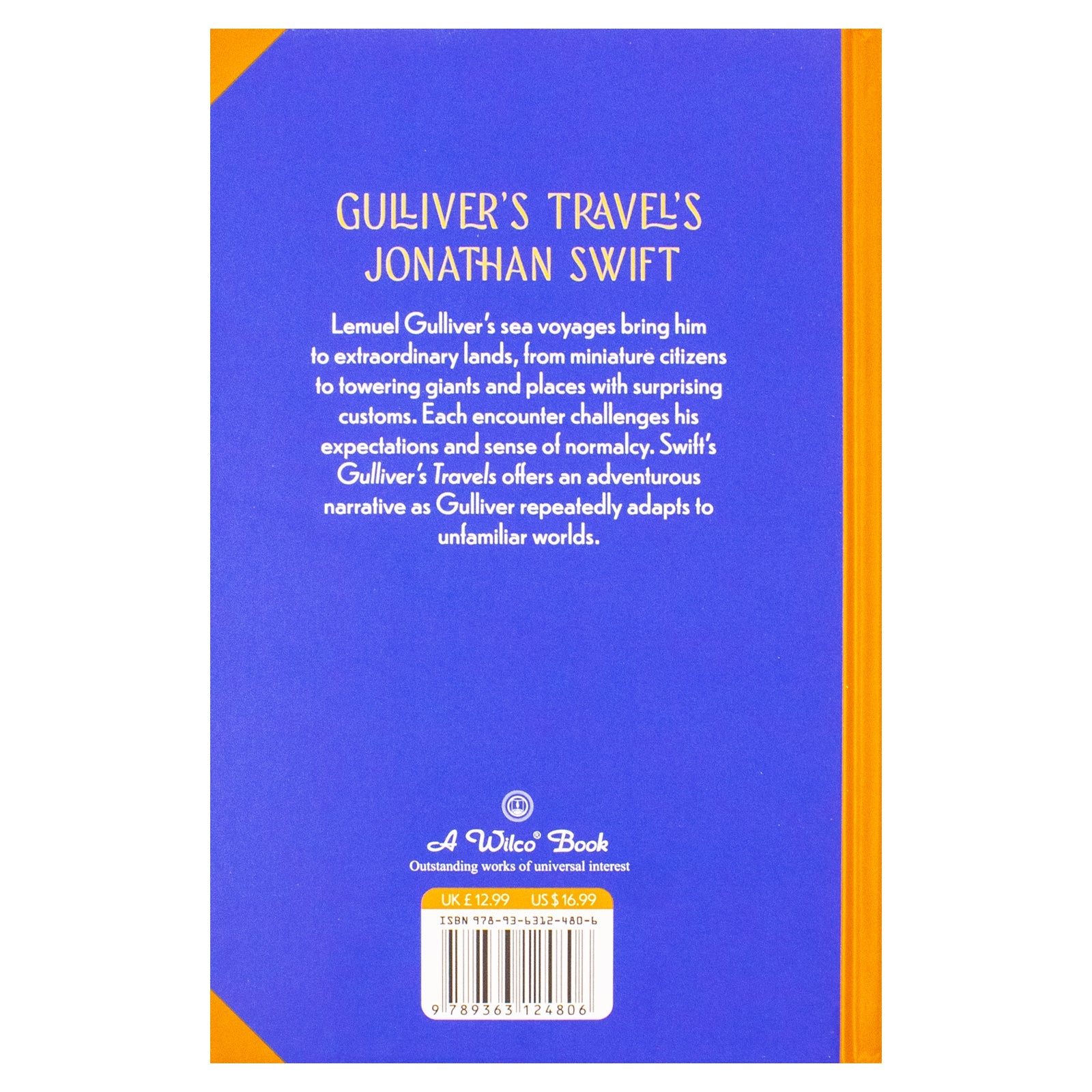 The Gulliver's Travels Book By Jonathan Swift | Classics Sprayed Edge Deluxe Hardcover Edition