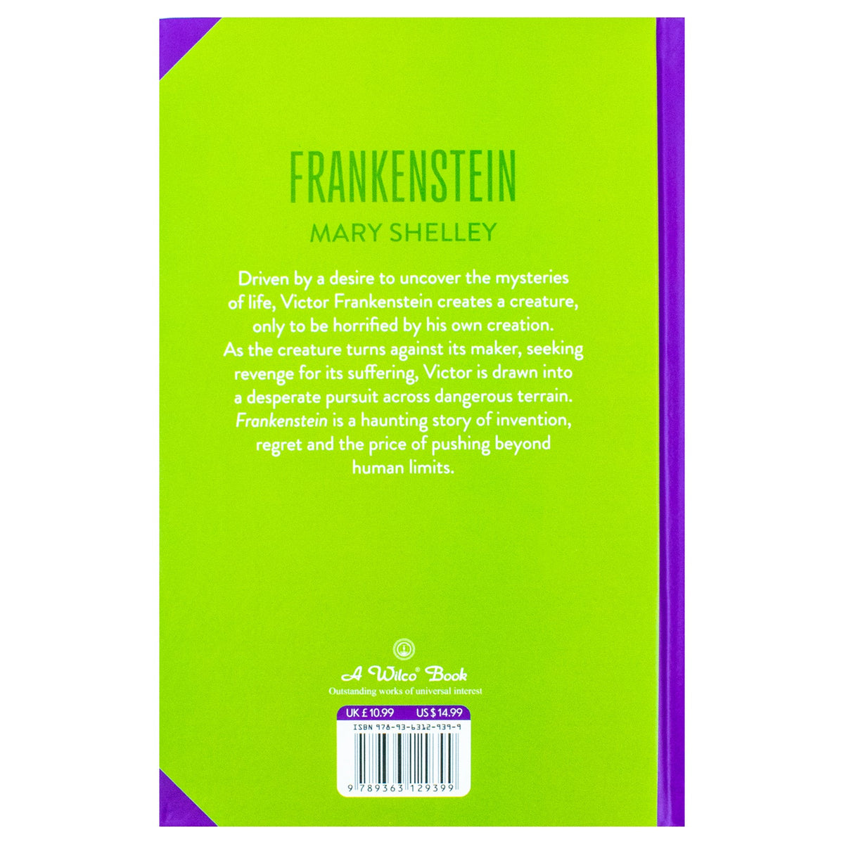 Frankenstein by Mary Shelley – Deluxe Hardback Sprayed Edge Collector’s Edition- Classic Gothic Novel Premium Gift Book