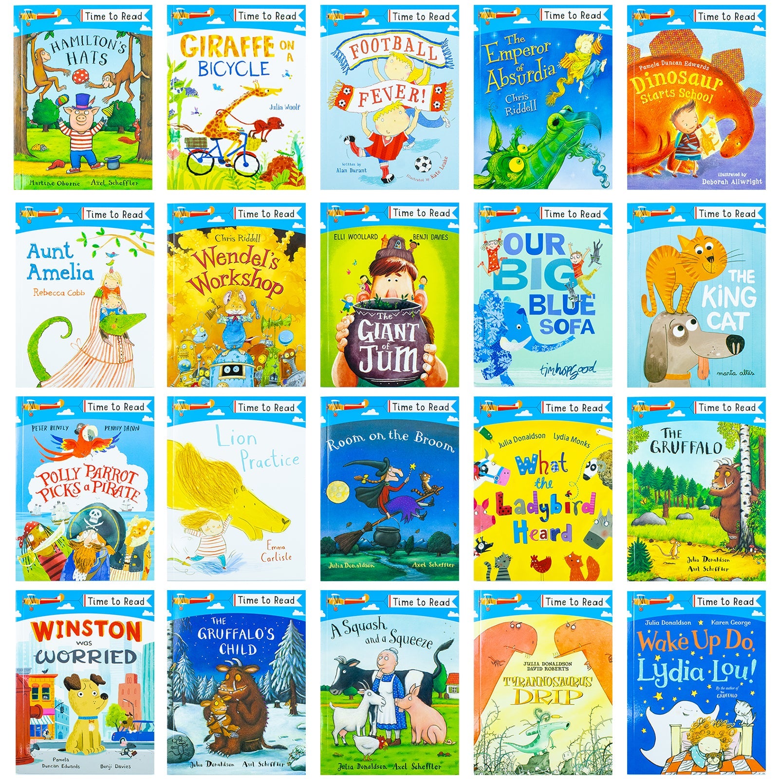 Julia Donaldson 20 Book Collection – The Gruffalo, Room on the Broom & More | Illustrated Kids Storybooks, Age 3+, Read Aloud Fun