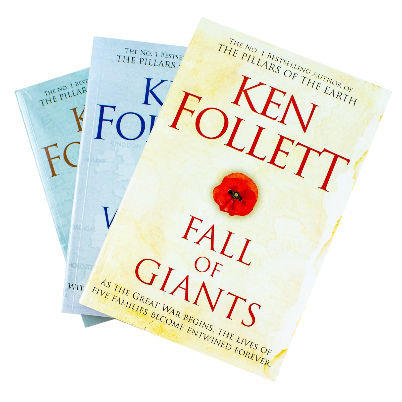 Ken Follett Century Trilogy 3-Book Set – Fall of Giants, Winter of the World, Edge of Eternity | Epic Historical Fiction, War & Family Saga