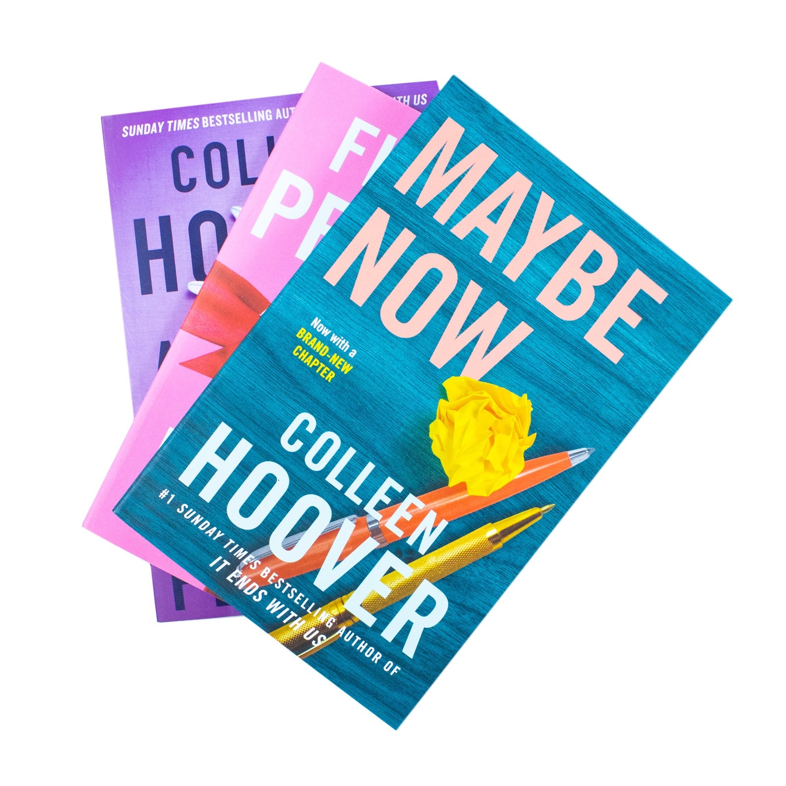 Colleen Hoover Collection 3 Book Set (Maybe Now, Finding Perfect, All your Perfects)