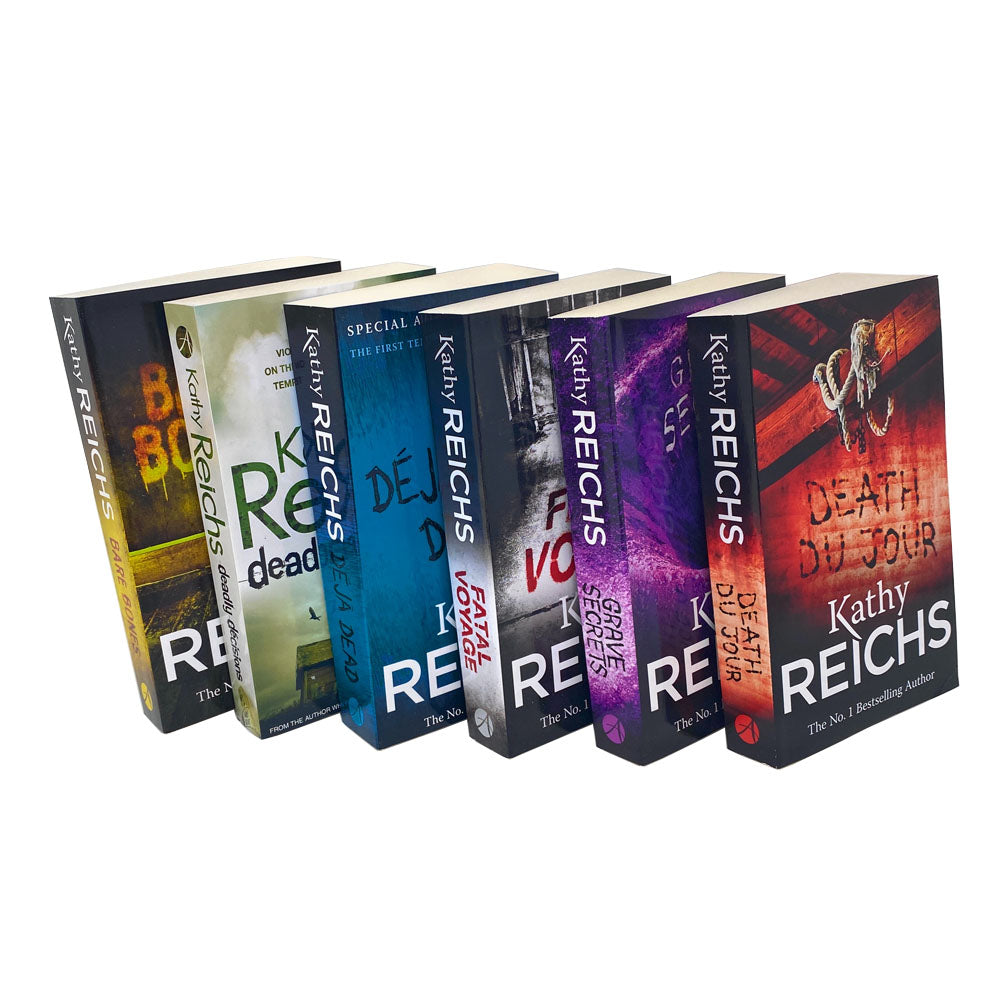 Kathy Reichs Temperance Brennan Series 6 Books Set Collection (Series 1) - Mystery Thriller Crime Detective Fiction Novels Bestseller